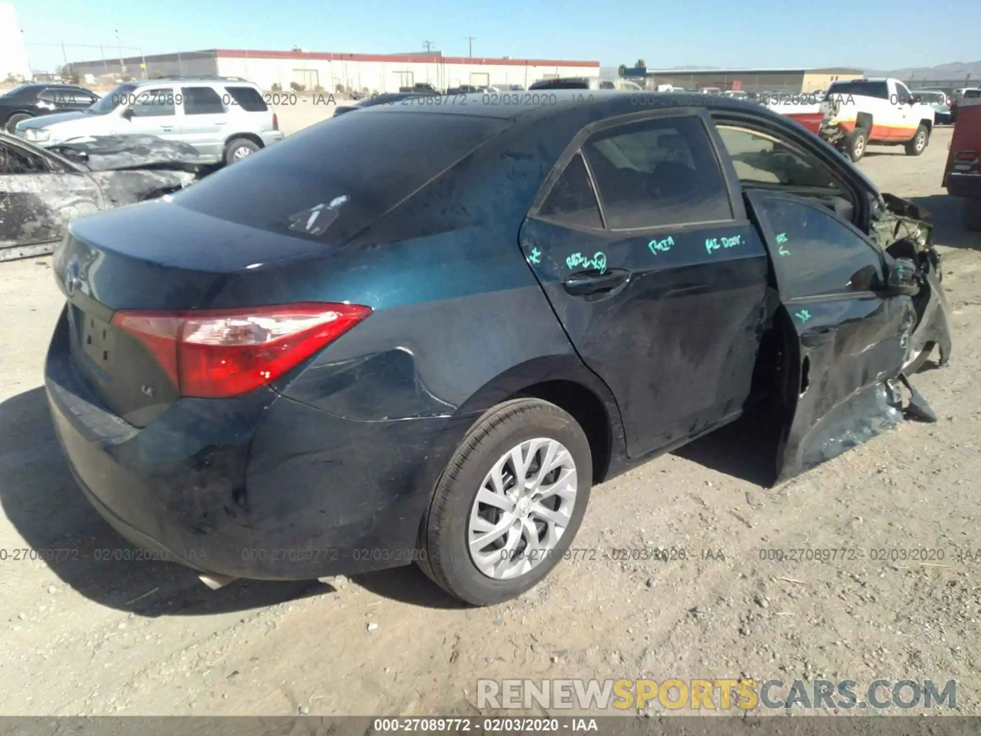 4 Photograph of a damaged car 5YFBURHE1KP923033 TOYOTA COROLLA 2019