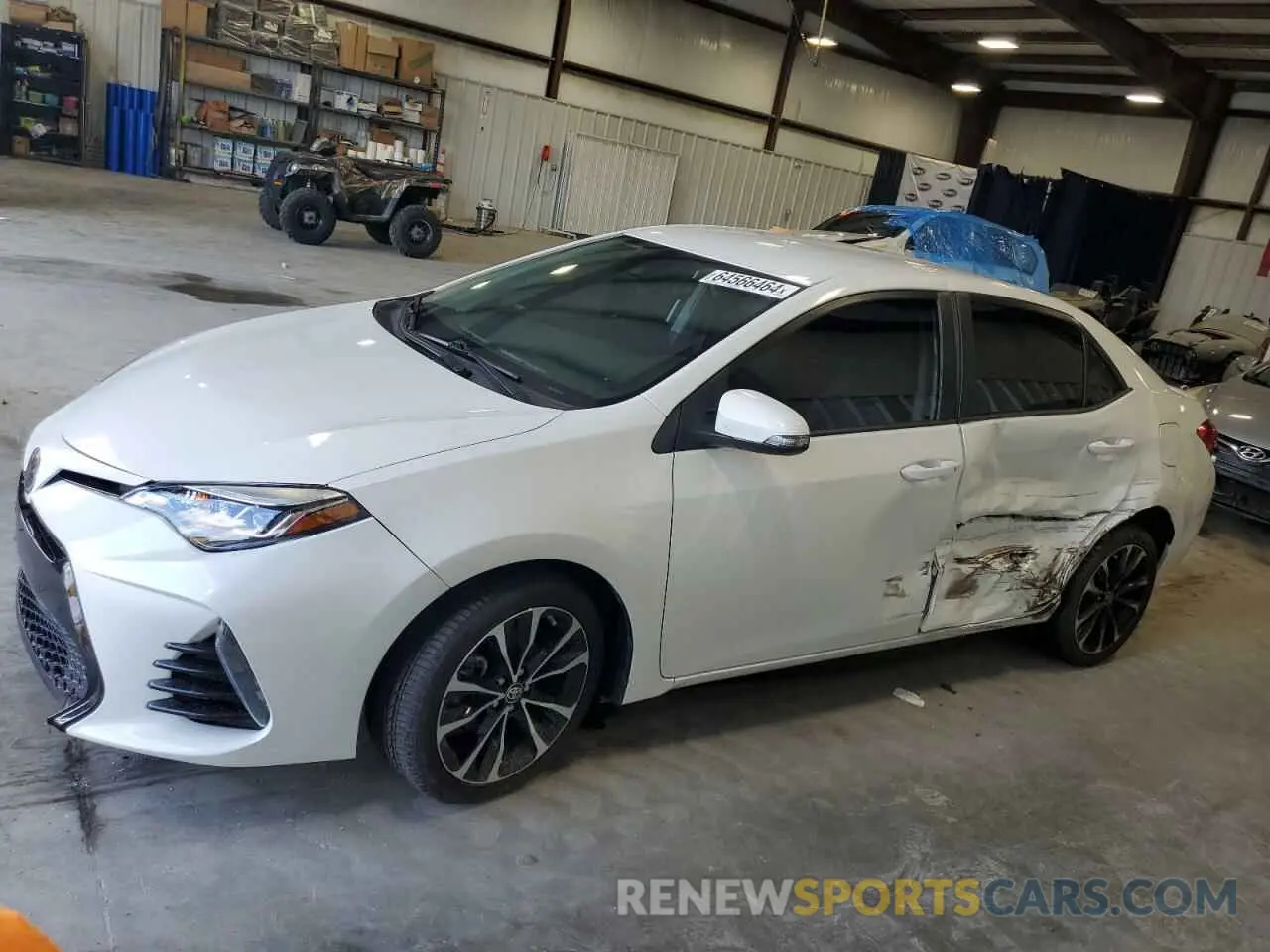 1 Photograph of a damaged car 5YFBURHE1KP926756 TOYOTA COROLLA 2019