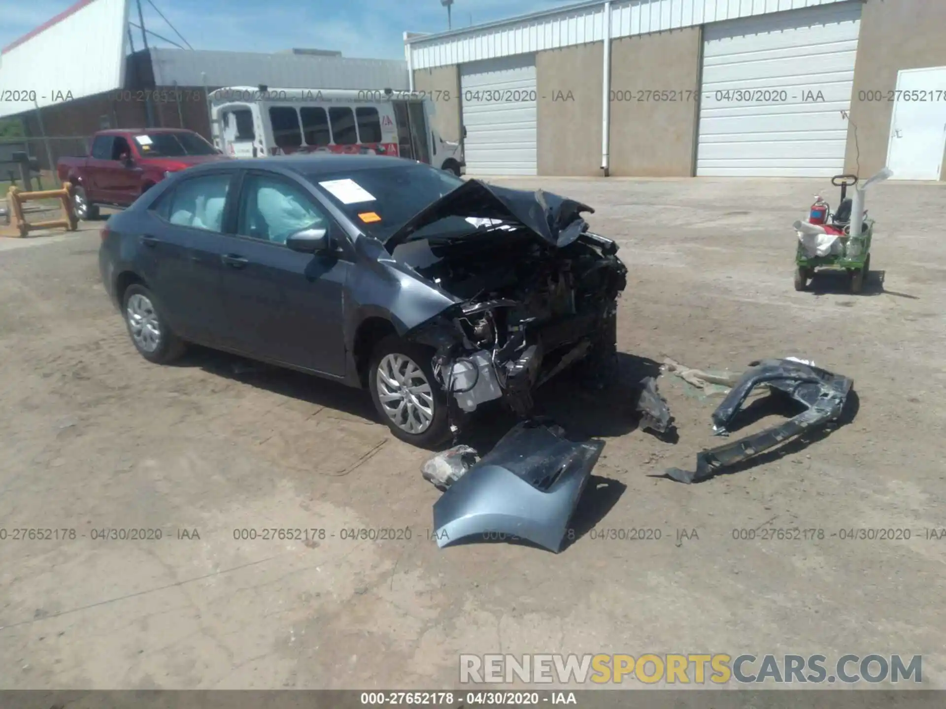 1 Photograph of a damaged car 5YFBURHE1KP928149 TOYOTA COROLLA 2019