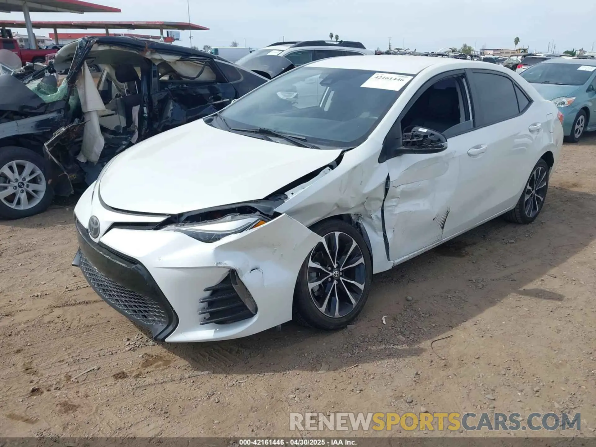 2 Photograph of a damaged car 5YFBURHE1KP928426 TOYOTA COROLLA 2019