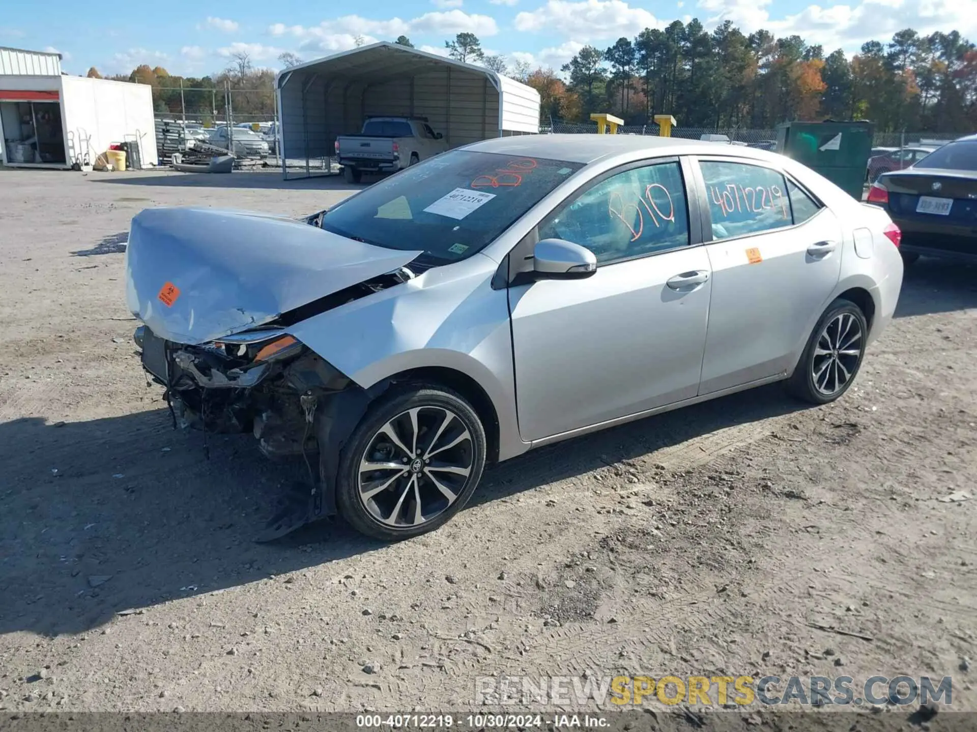 2 Photograph of a damaged car 5YFBURHE1KP928586 TOYOTA COROLLA 2019