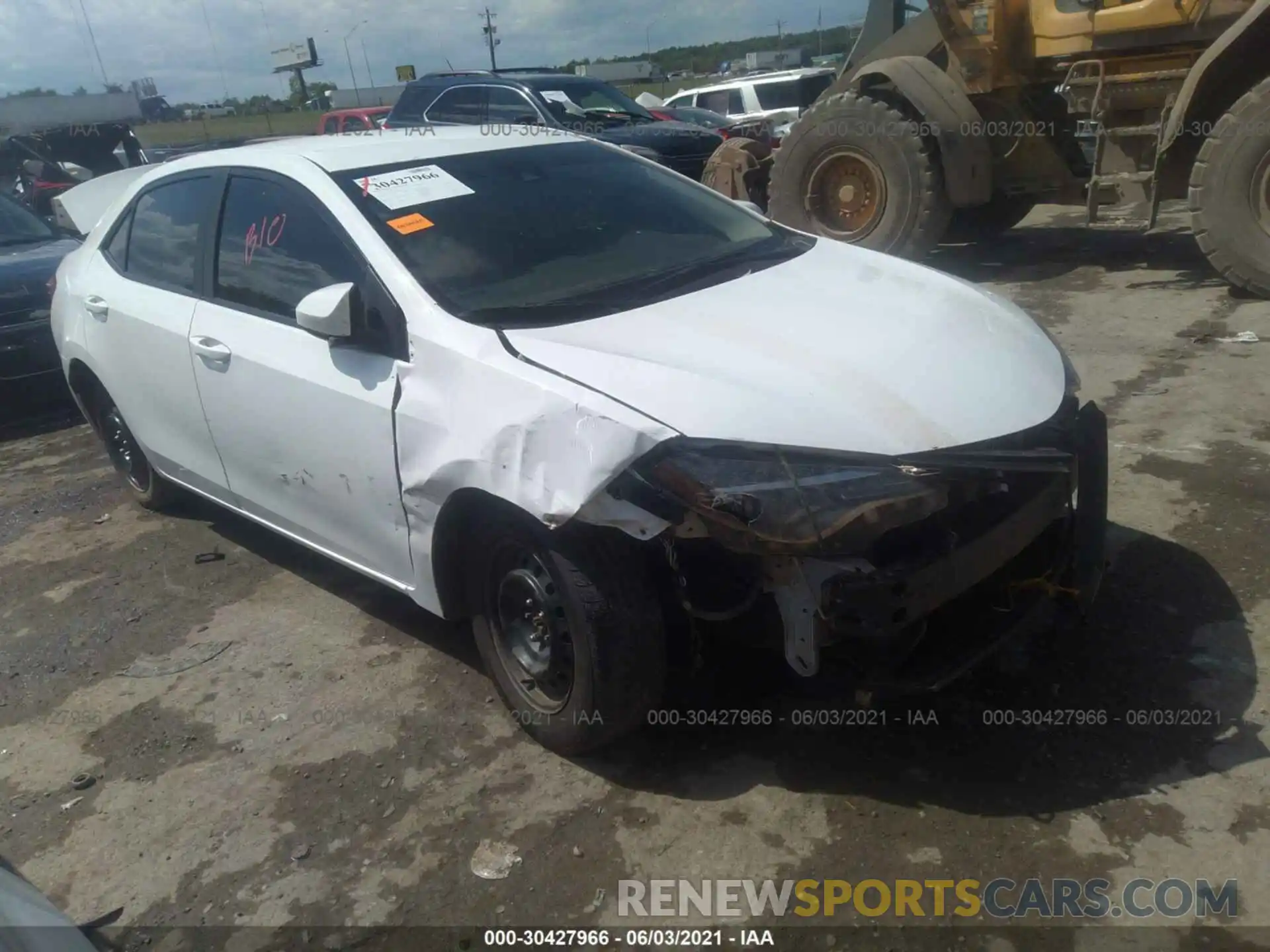 1 Photograph of a damaged car 5YFBURHE1KP928622 TOYOTA COROLLA 2019