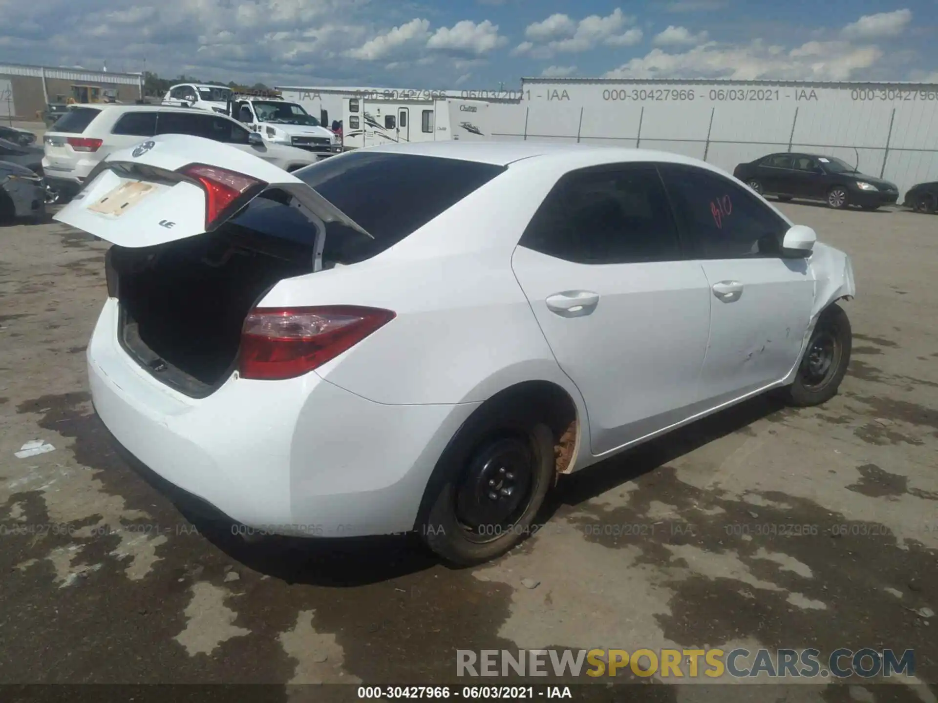 4 Photograph of a damaged car 5YFBURHE1KP928622 TOYOTA COROLLA 2019