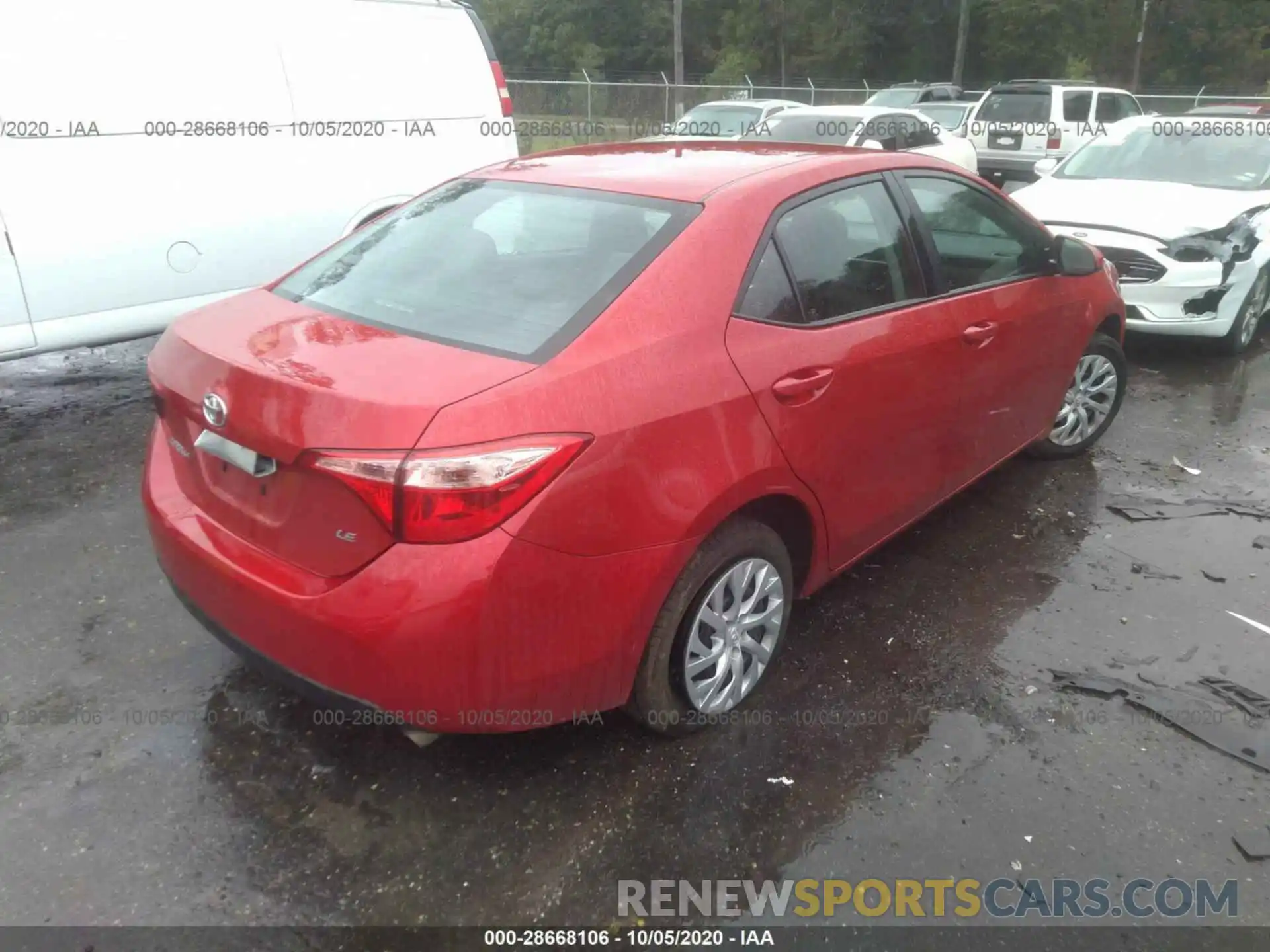 4 Photograph of a damaged car 5YFBURHE1KP931794 TOYOTA COROLLA 2019