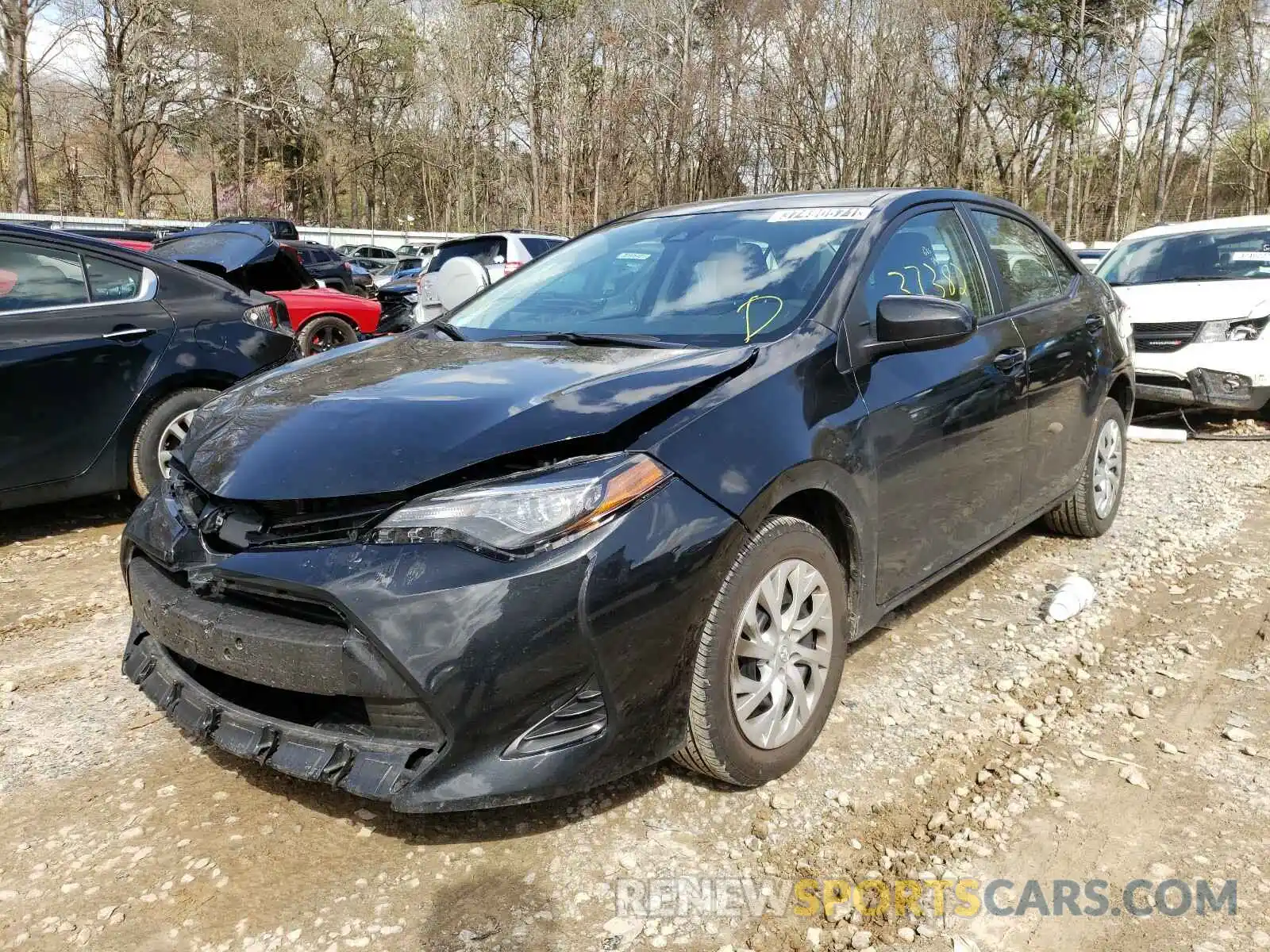 2 Photograph of a damaged car 5YFBURHE1KP932167 TOYOTA COROLLA 2019