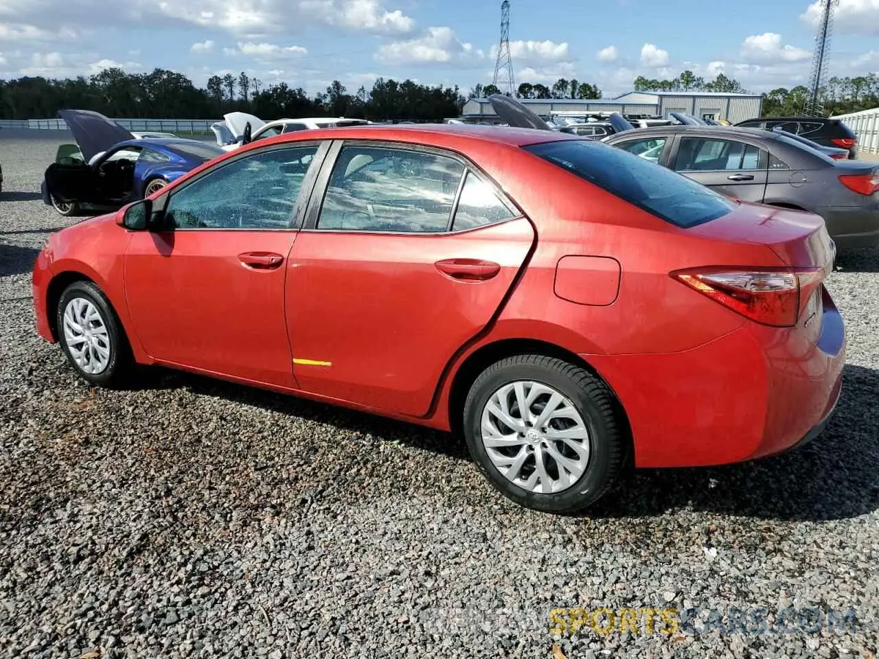 2 Photograph of a damaged car 5YFBURHE1KP932962 TOYOTA COROLLA 2019