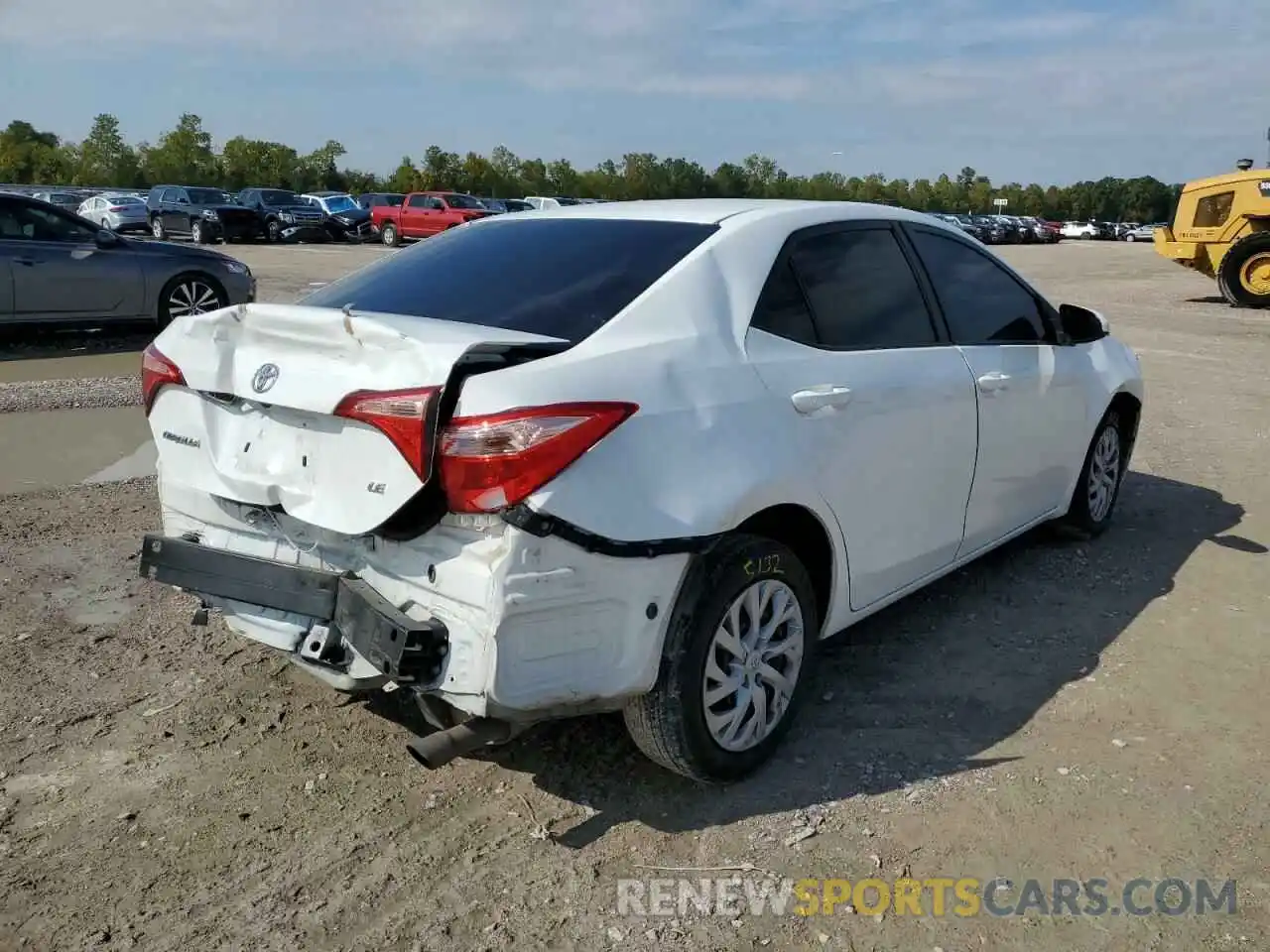 4 Photograph of a damaged car 5YFBURHE1KP933416 TOYOTA COROLLA 2019