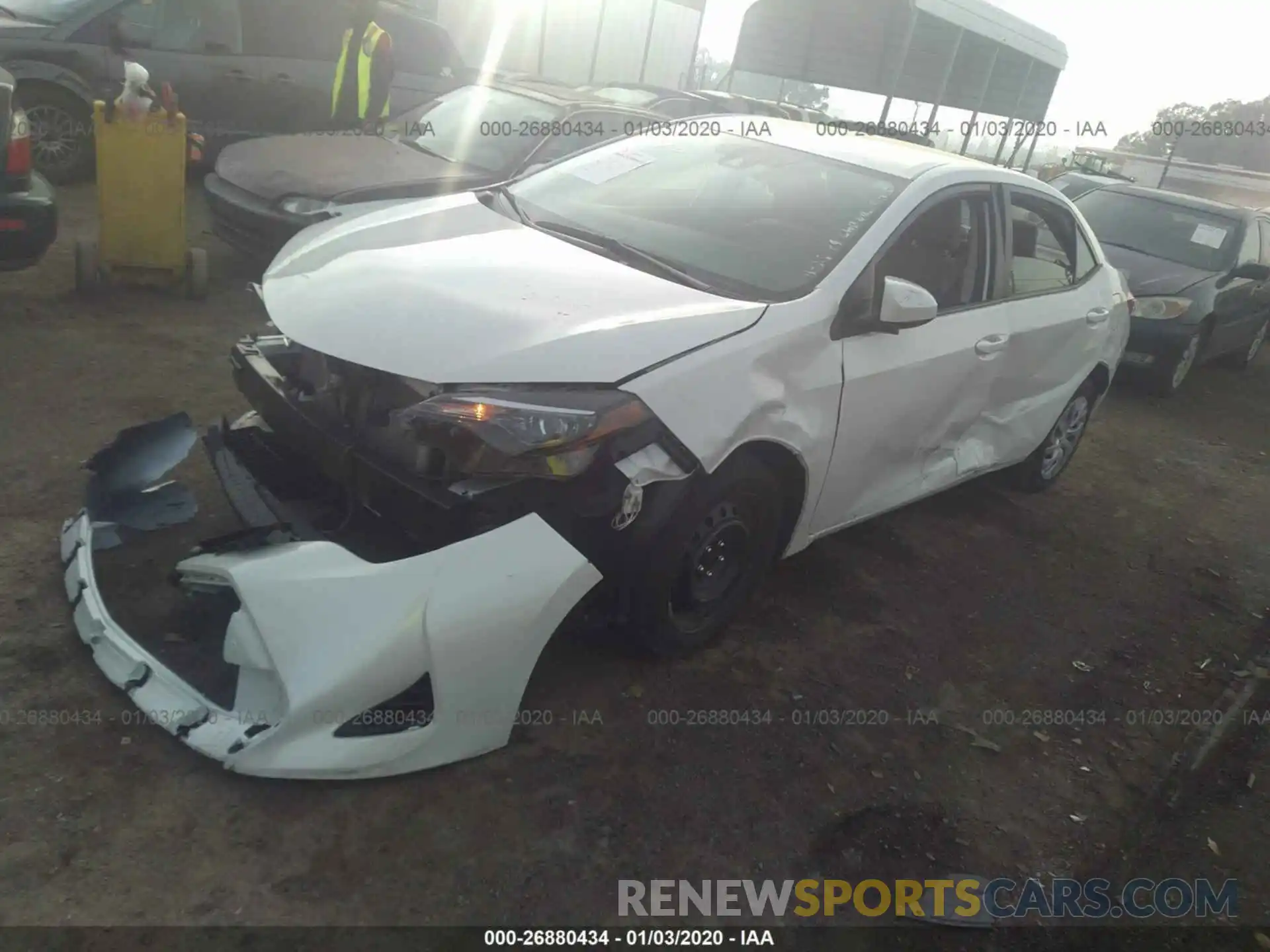 2 Photograph of a damaged car 5YFBURHE1KP933562 TOYOTA COROLLA 2019