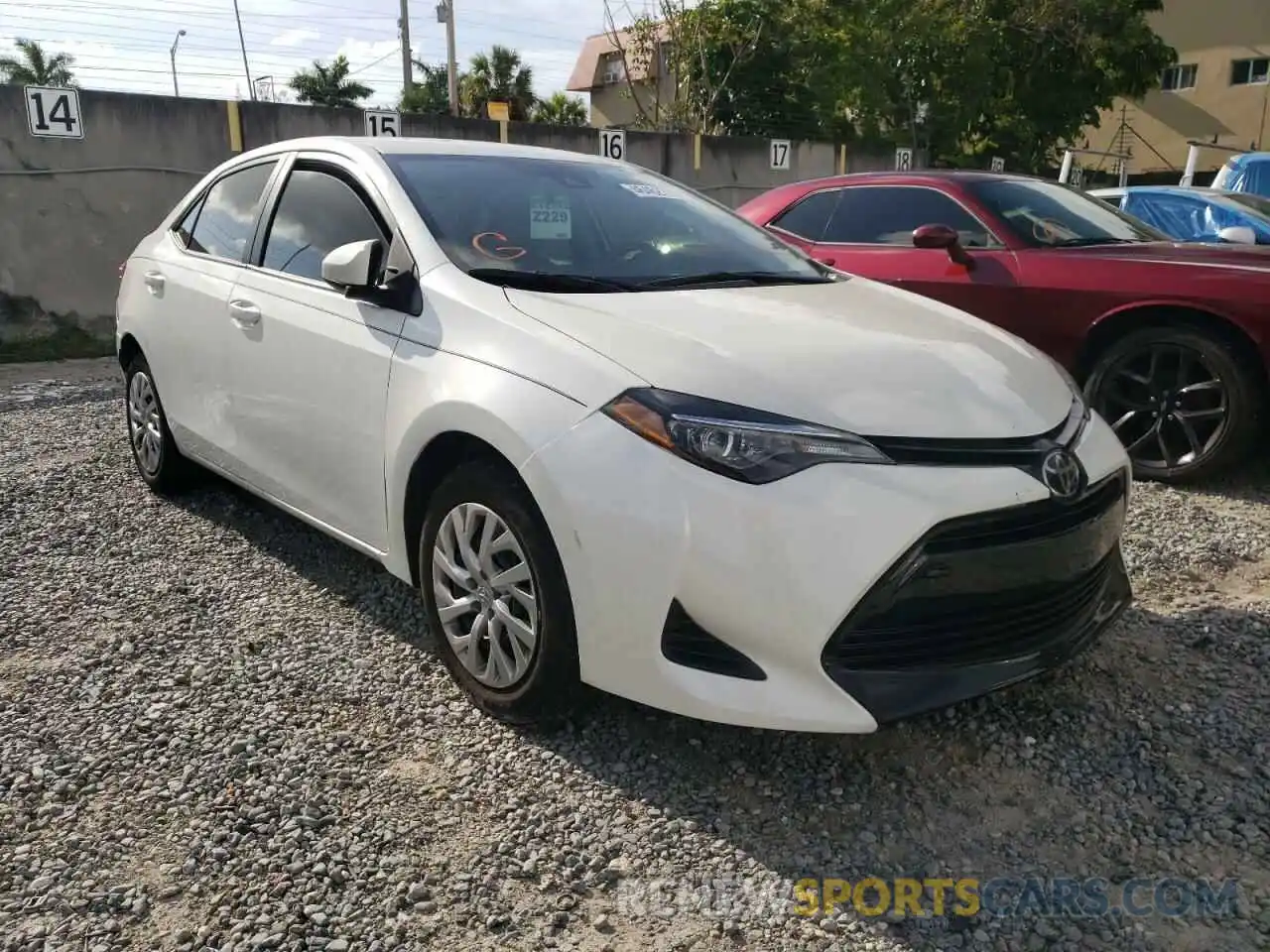 1 Photograph of a damaged car 5YFBURHE1KP934954 TOYOTA COROLLA 2019