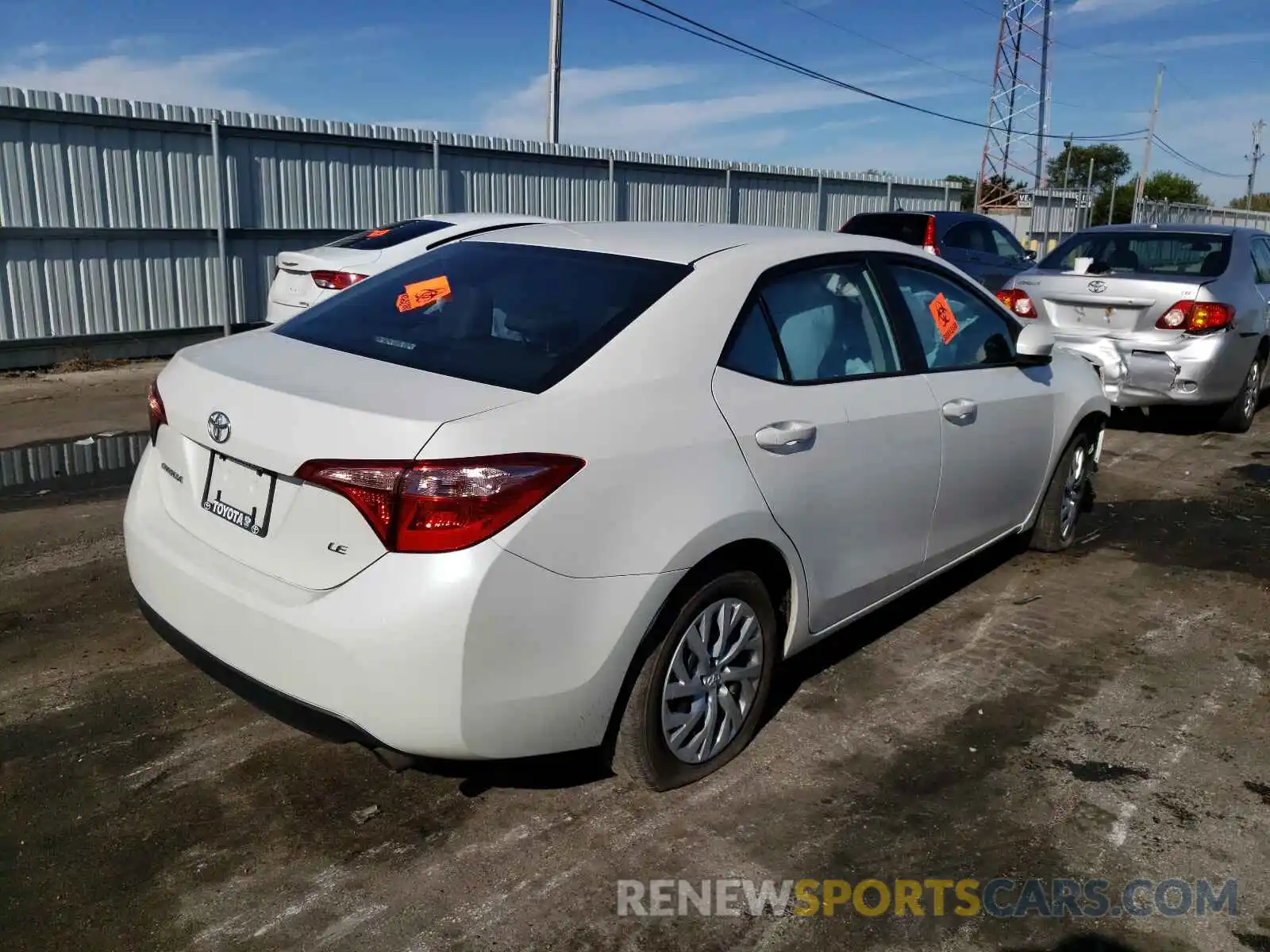 4 Photograph of a damaged car 5YFBURHE1KP935215 TOYOTA COROLLA 2019