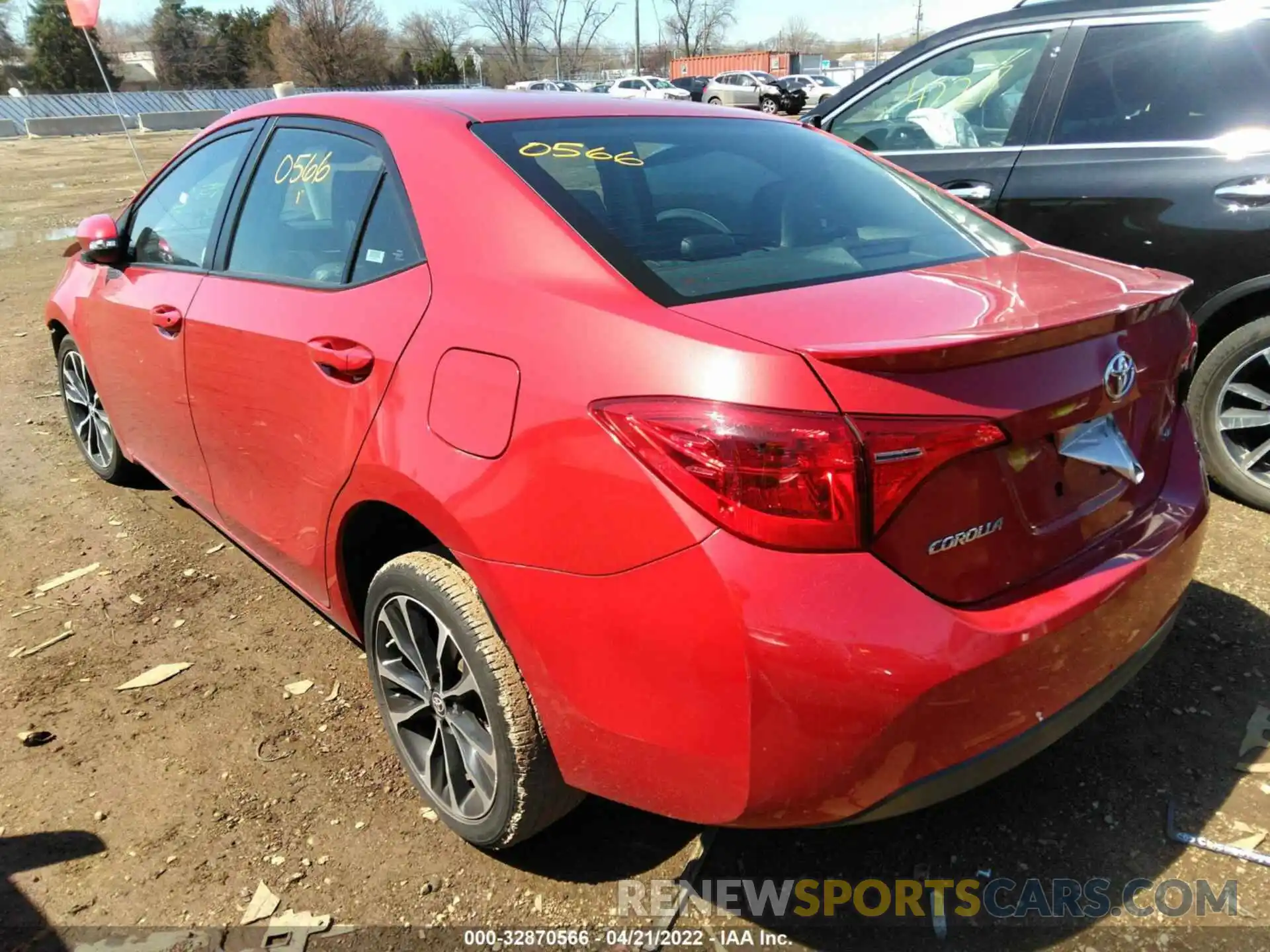 3 Photograph of a damaged car 5YFBURHE1KP935599 TOYOTA COROLLA 2019