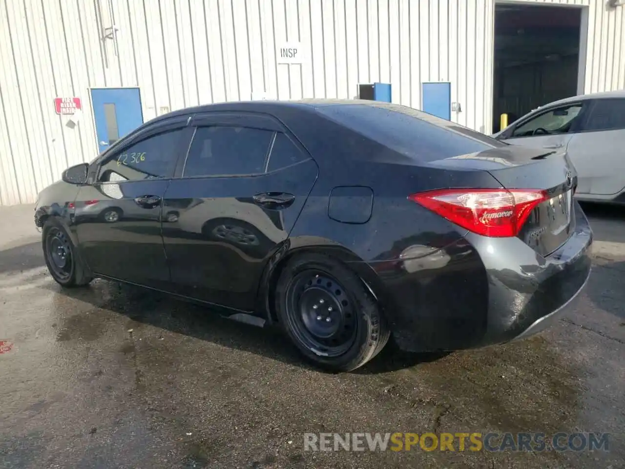 2 Photograph of a damaged car 5YFBURHE1KP937904 TOYOTA COROLLA 2019