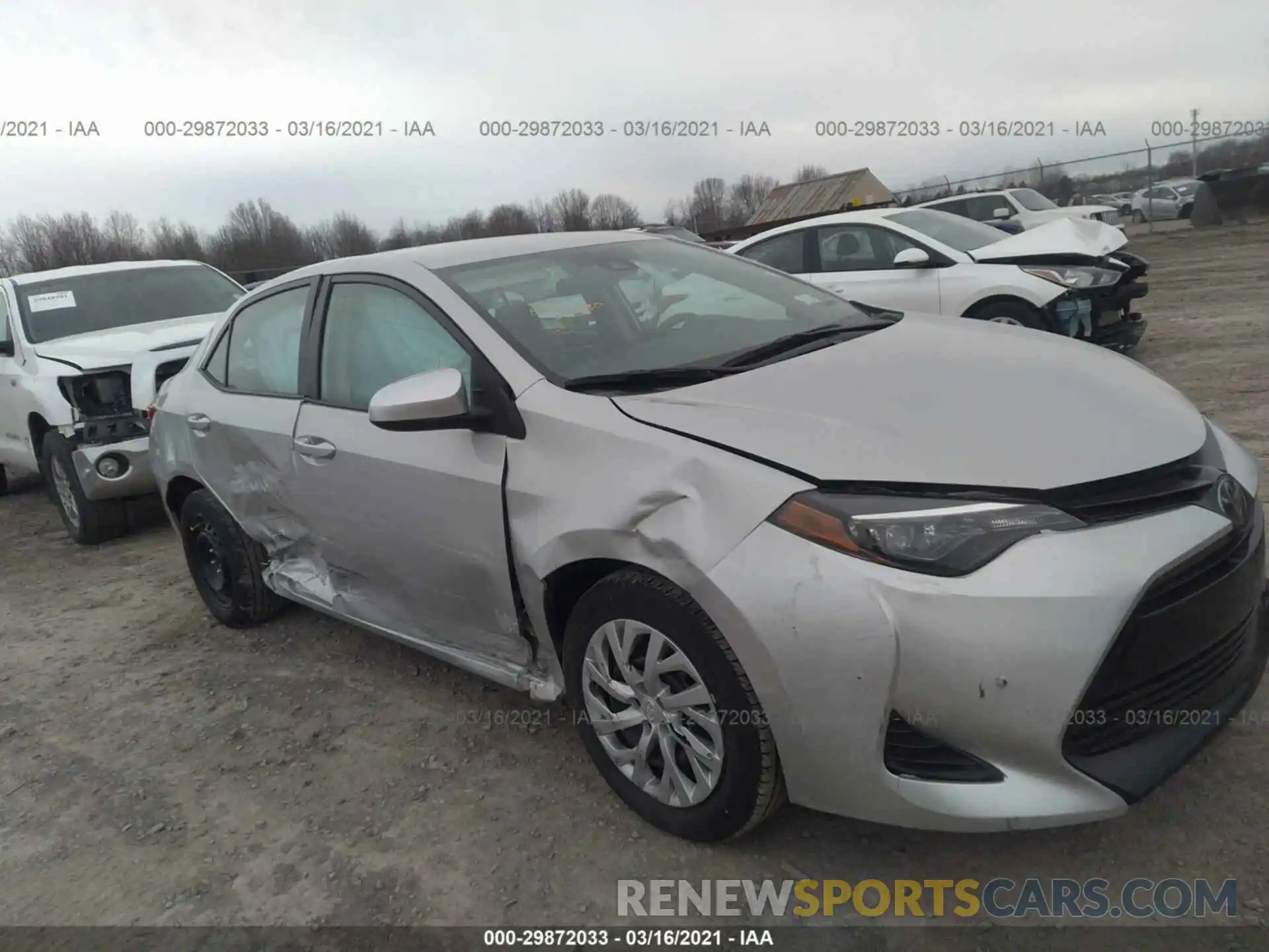 1 Photograph of a damaged car 5YFBURHE1KP940592 TOYOTA COROLLA 2019