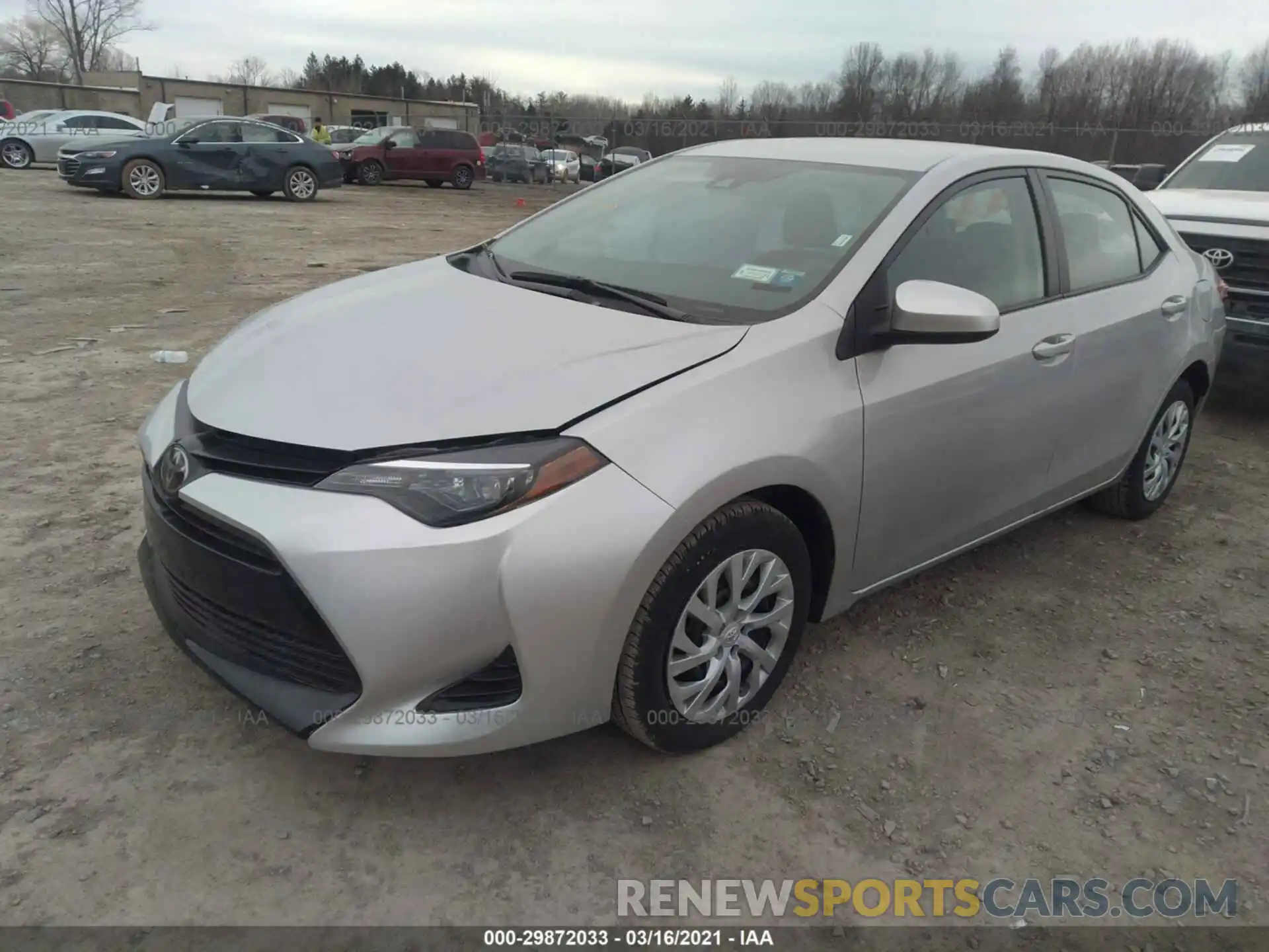 2 Photograph of a damaged car 5YFBURHE1KP940592 TOYOTA COROLLA 2019