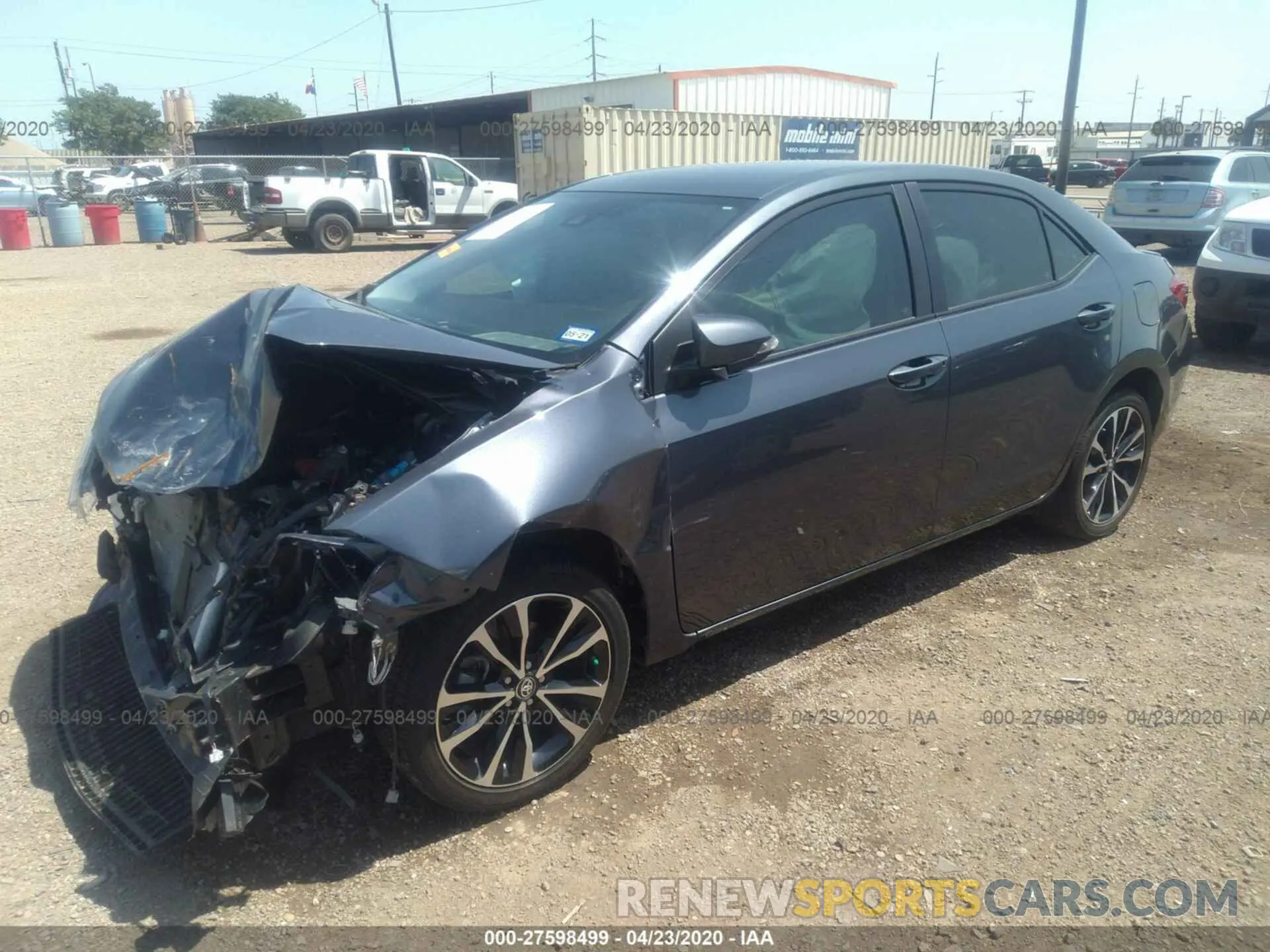 2 Photograph of a damaged car 5YFBURHE1KP940902 TOYOTA COROLLA 2019
