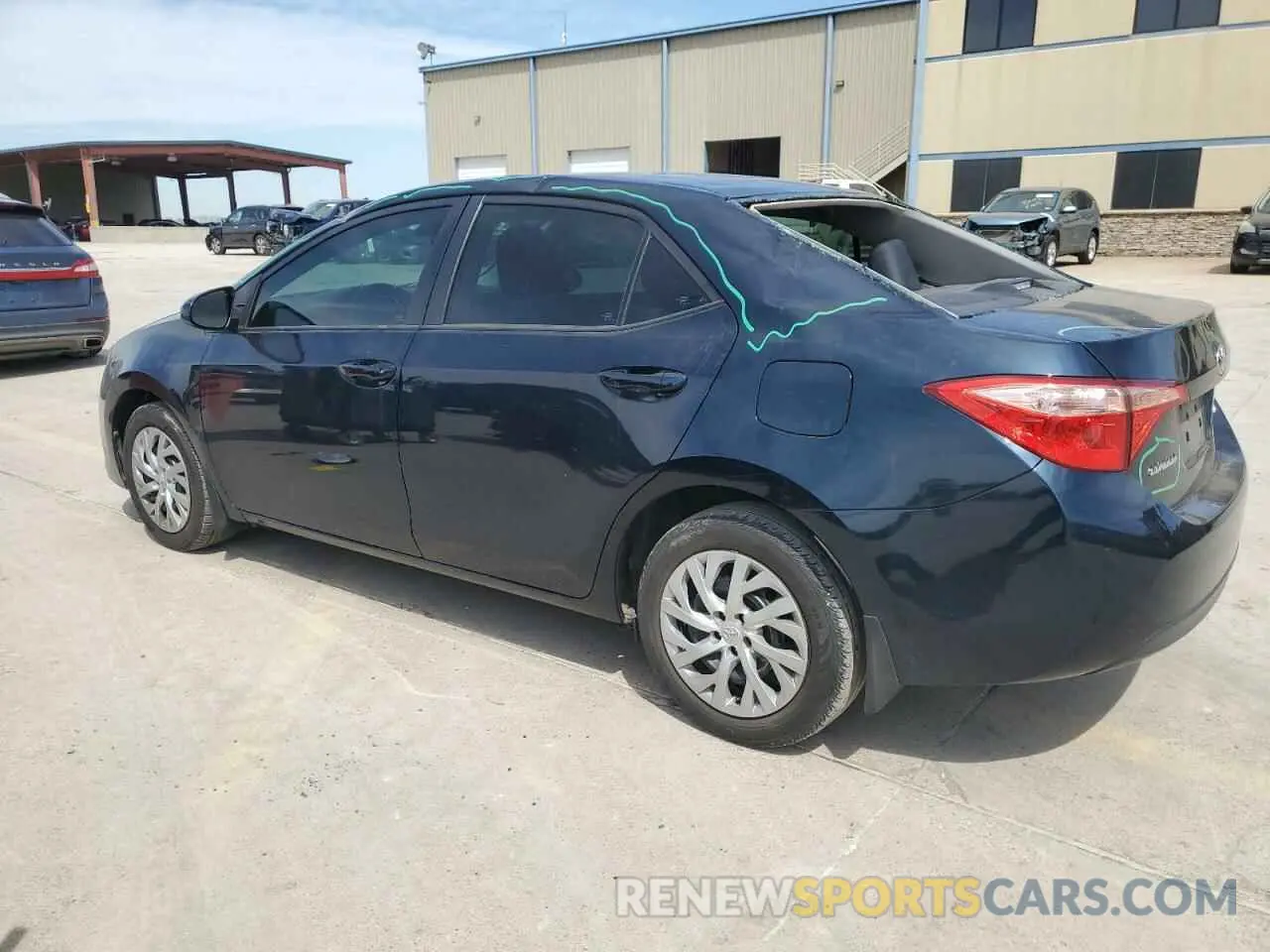 2 Photograph of a damaged car 5YFBURHE1KP942844 TOYOTA COROLLA 2019
