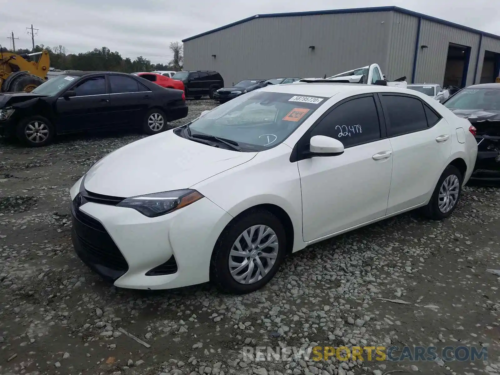 2 Photograph of a damaged car 5YFBURHE1KP943038 TOYOTA COROLLA 2019