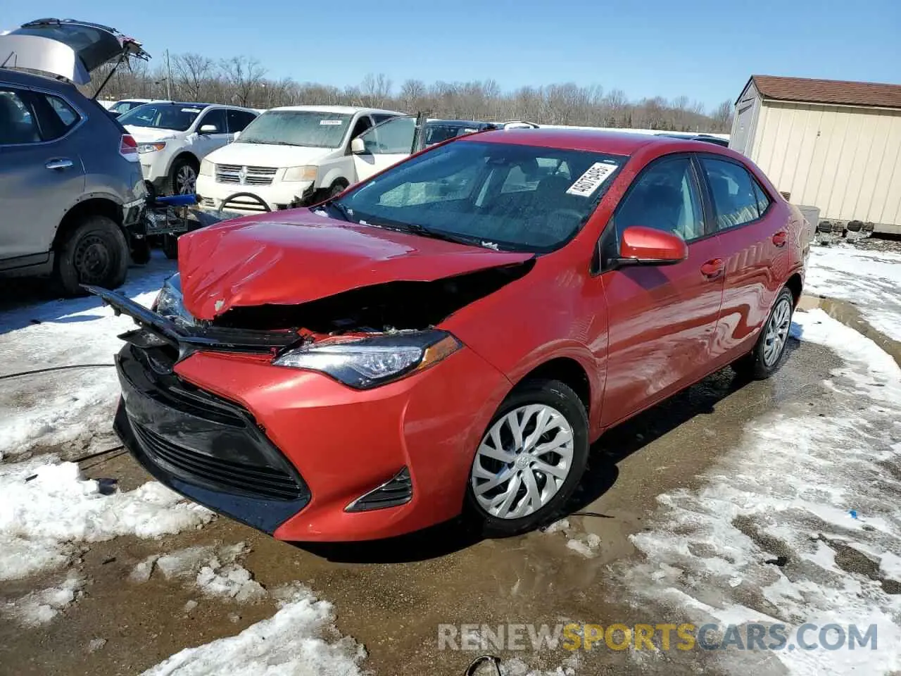 1 Photograph of a damaged car 5YFBURHE1KP943069 TOYOTA COROLLA 2019
