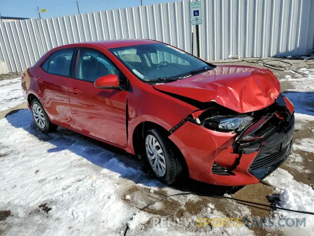 4 Photograph of a damaged car 5YFBURHE1KP943069 TOYOTA COROLLA 2019