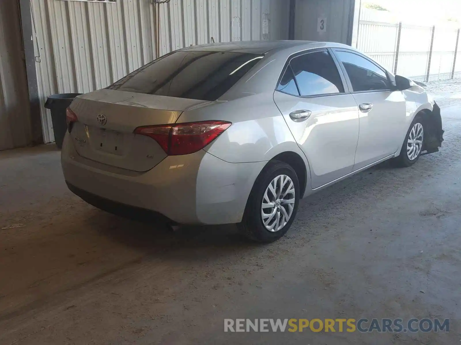 4 Photograph of a damaged car 5YFBURHE1KP947767 TOYOTA COROLLA 2019