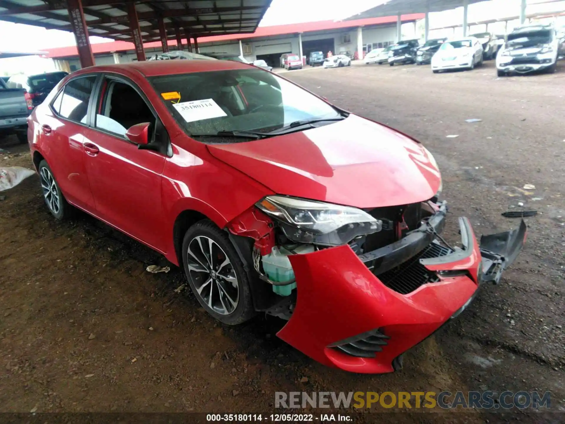 1 Photograph of a damaged car 5YFBURHE2KP857494 TOYOTA COROLLA 2019