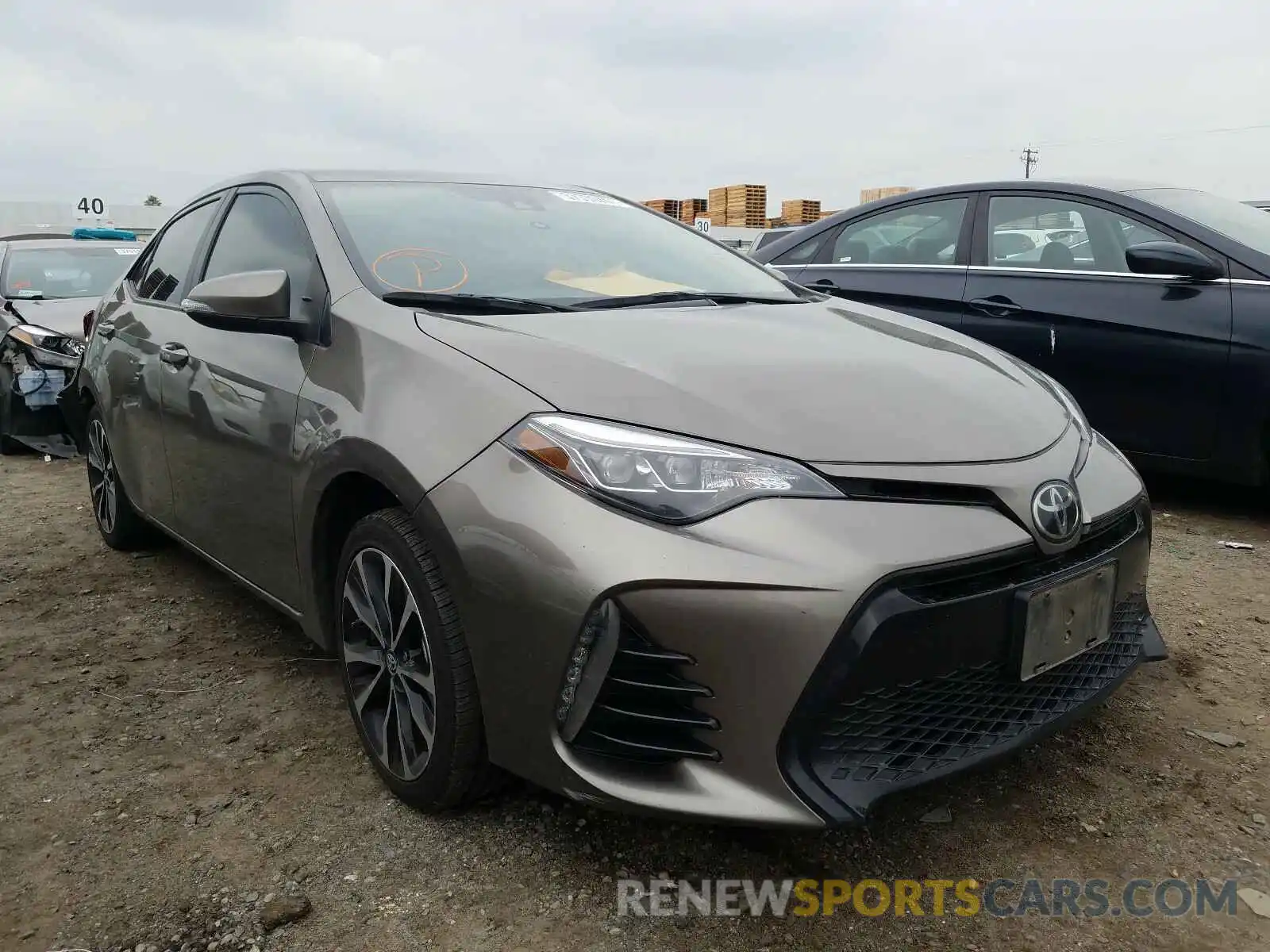 1 Photograph of a damaged car 5YFBURHE2KP859374 TOYOTA COROLLA 2019