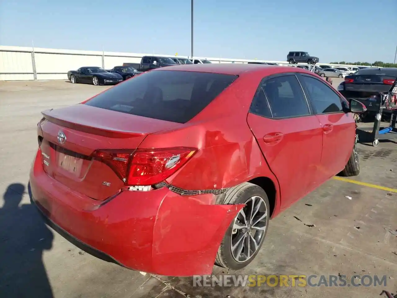 4 Photograph of a damaged car 5YFBURHE2KP859844 TOYOTA COROLLA 2019