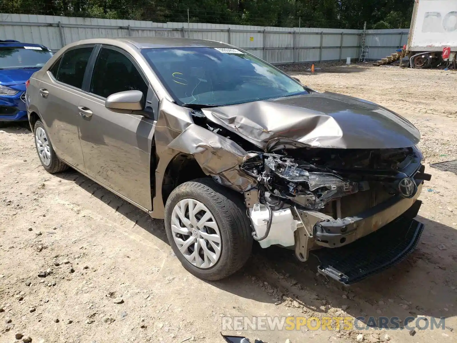 1 Photograph of a damaged car 5YFBURHE2KP860752 TOYOTA COROLLA 2019