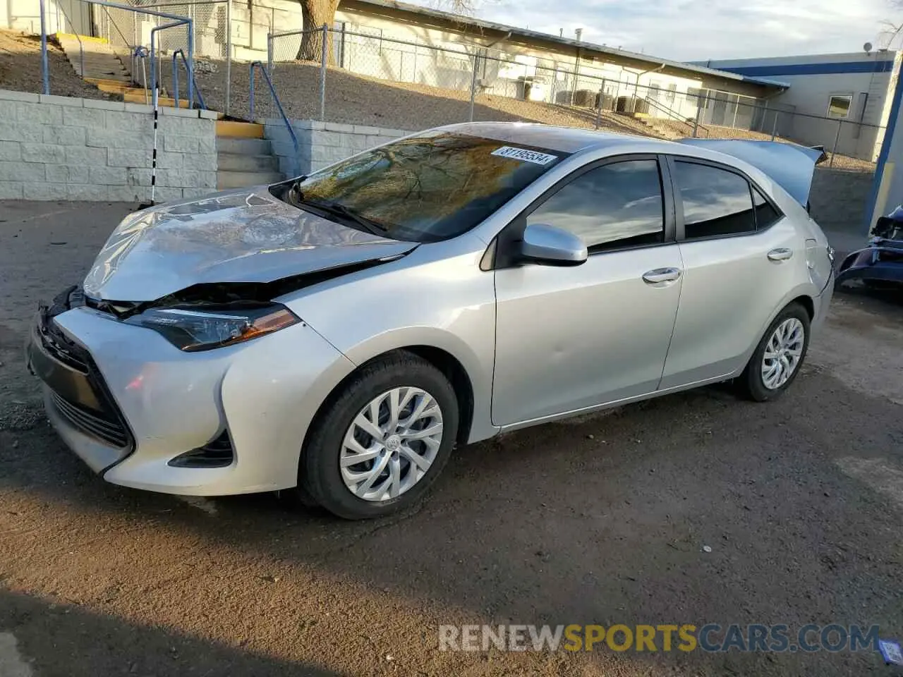 1 Photograph of a damaged car 5YFBURHE2KP861299 TOYOTA COROLLA 2019
