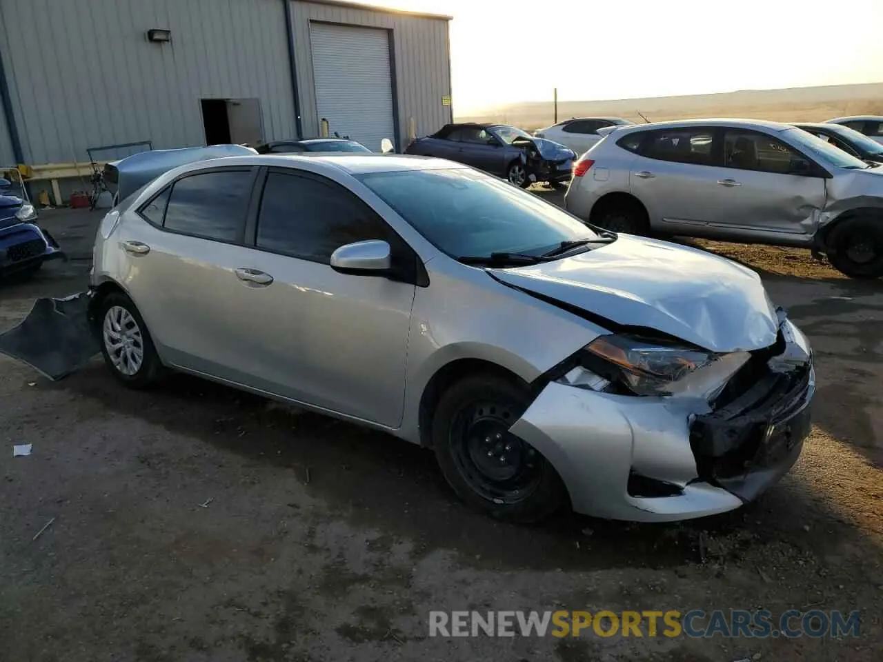 4 Photograph of a damaged car 5YFBURHE2KP861299 TOYOTA COROLLA 2019