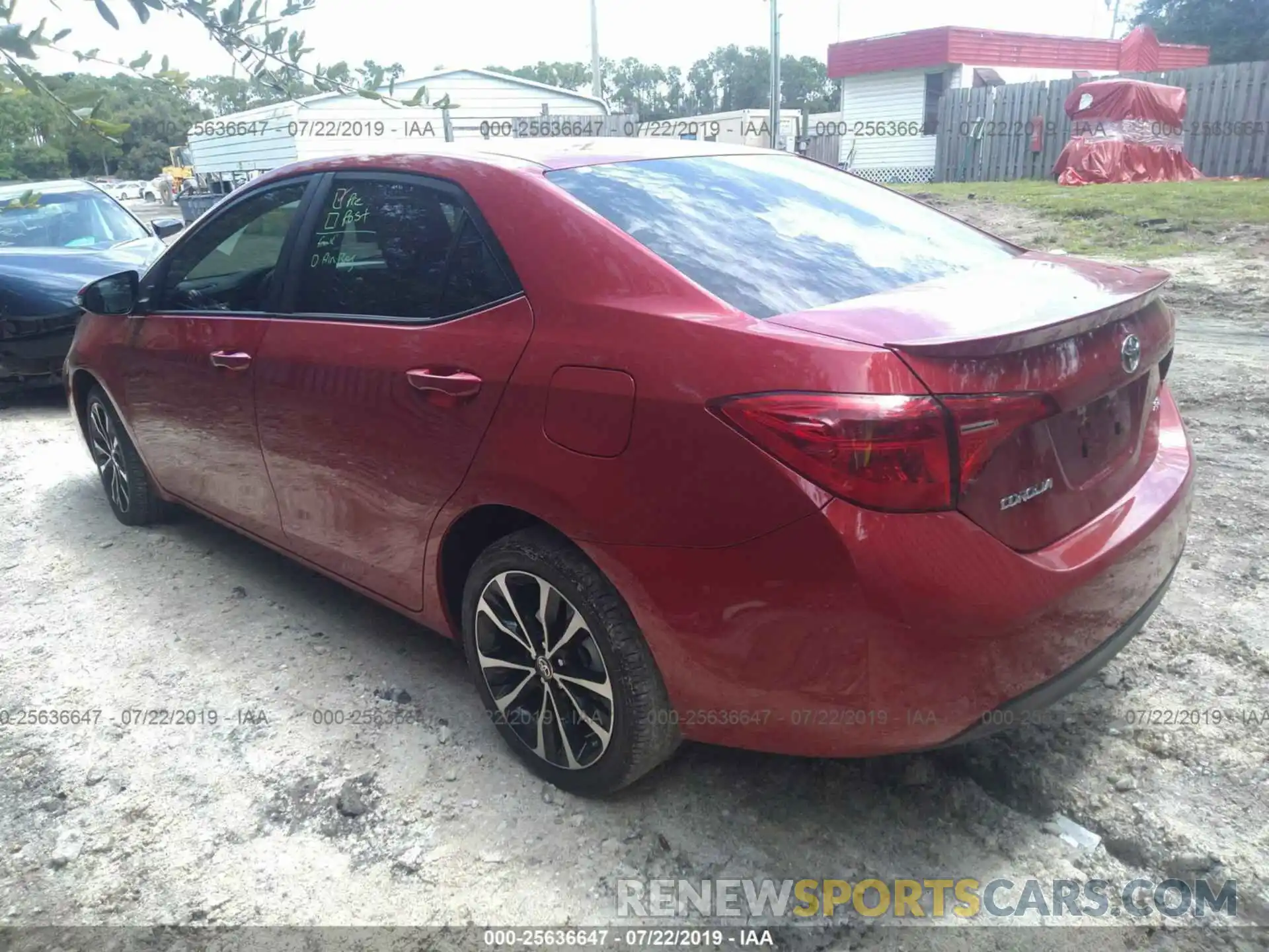 3 Photograph of a damaged car 5YFBURHE2KP862548 TOYOTA COROLLA 2019