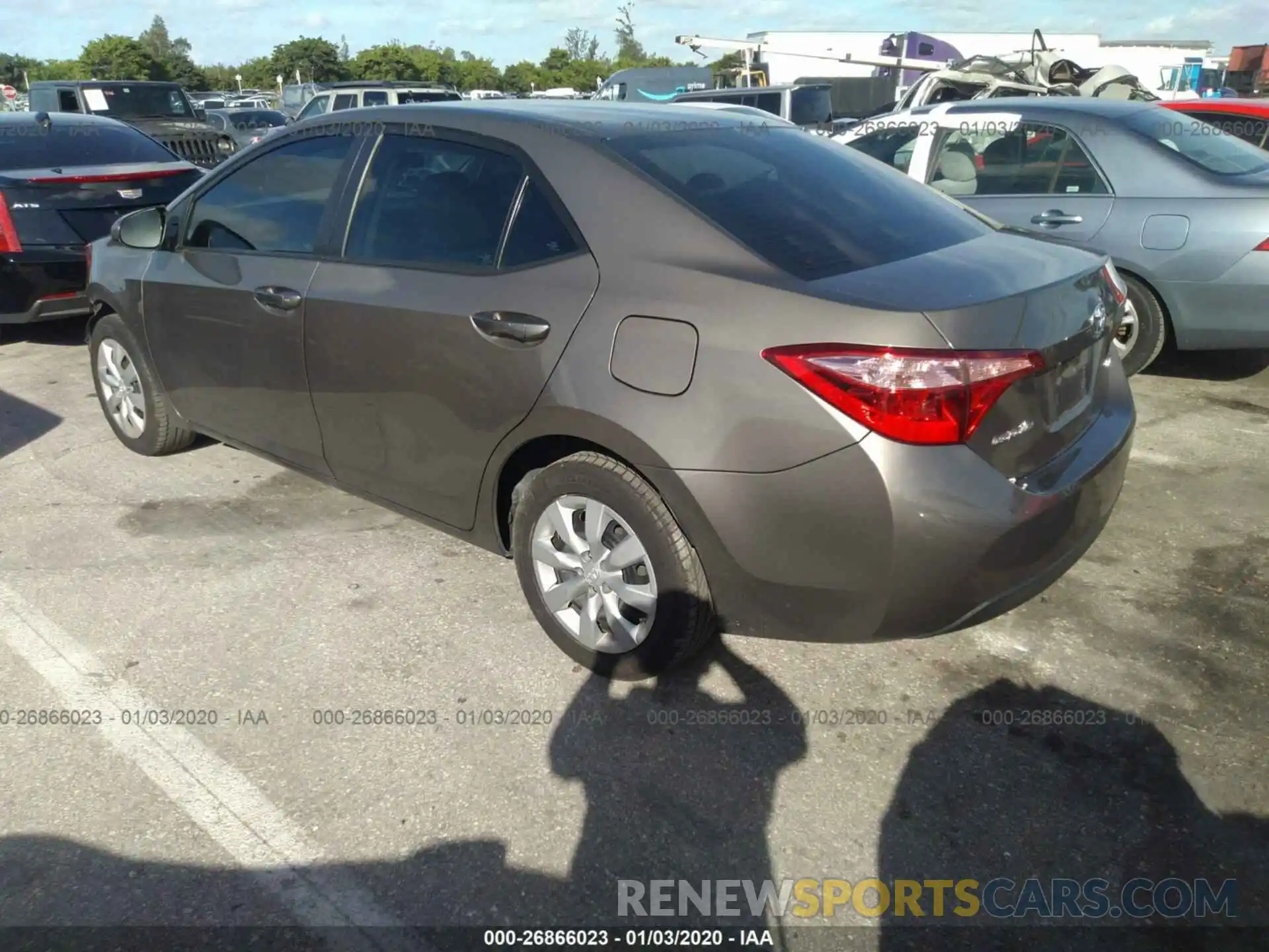 3 Photograph of a damaged car 5YFBURHE2KP863442 TOYOTA COROLLA 2019