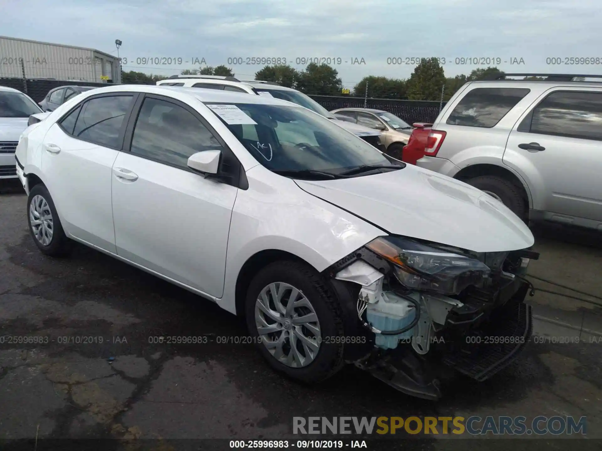 1 Photograph of a damaged car 5YFBURHE2KP864185 TOYOTA COROLLA 2019