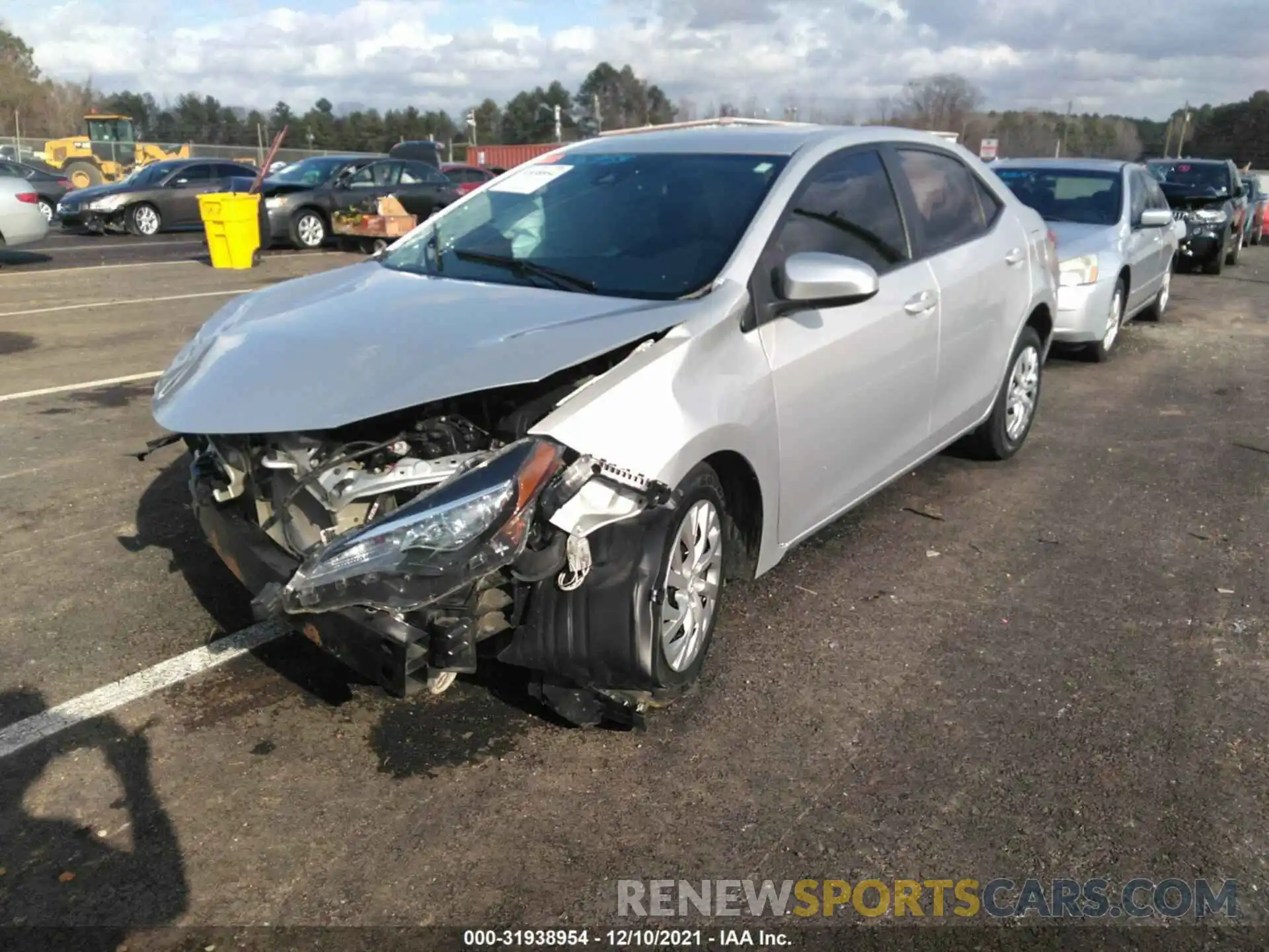 2 Photograph of a damaged car 5YFBURHE2KP869600 TOYOTA COROLLA 2019