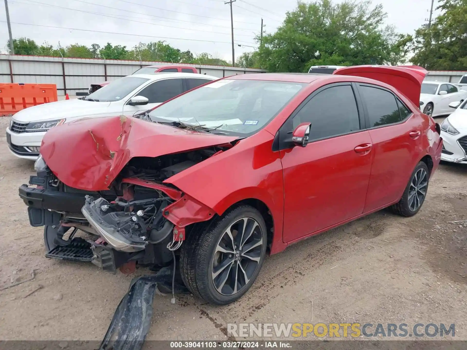 2 Photograph of a damaged car 5YFBURHE2KP869712 TOYOTA COROLLA 2019