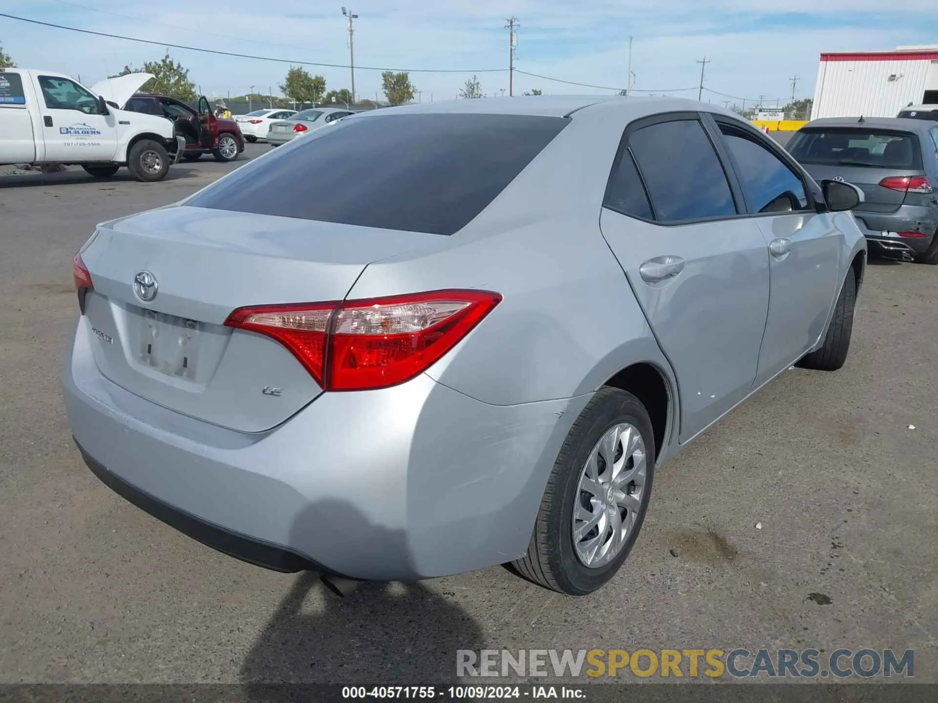 4 Photograph of a damaged car 5YFBURHE2KP869824 TOYOTA COROLLA 2019