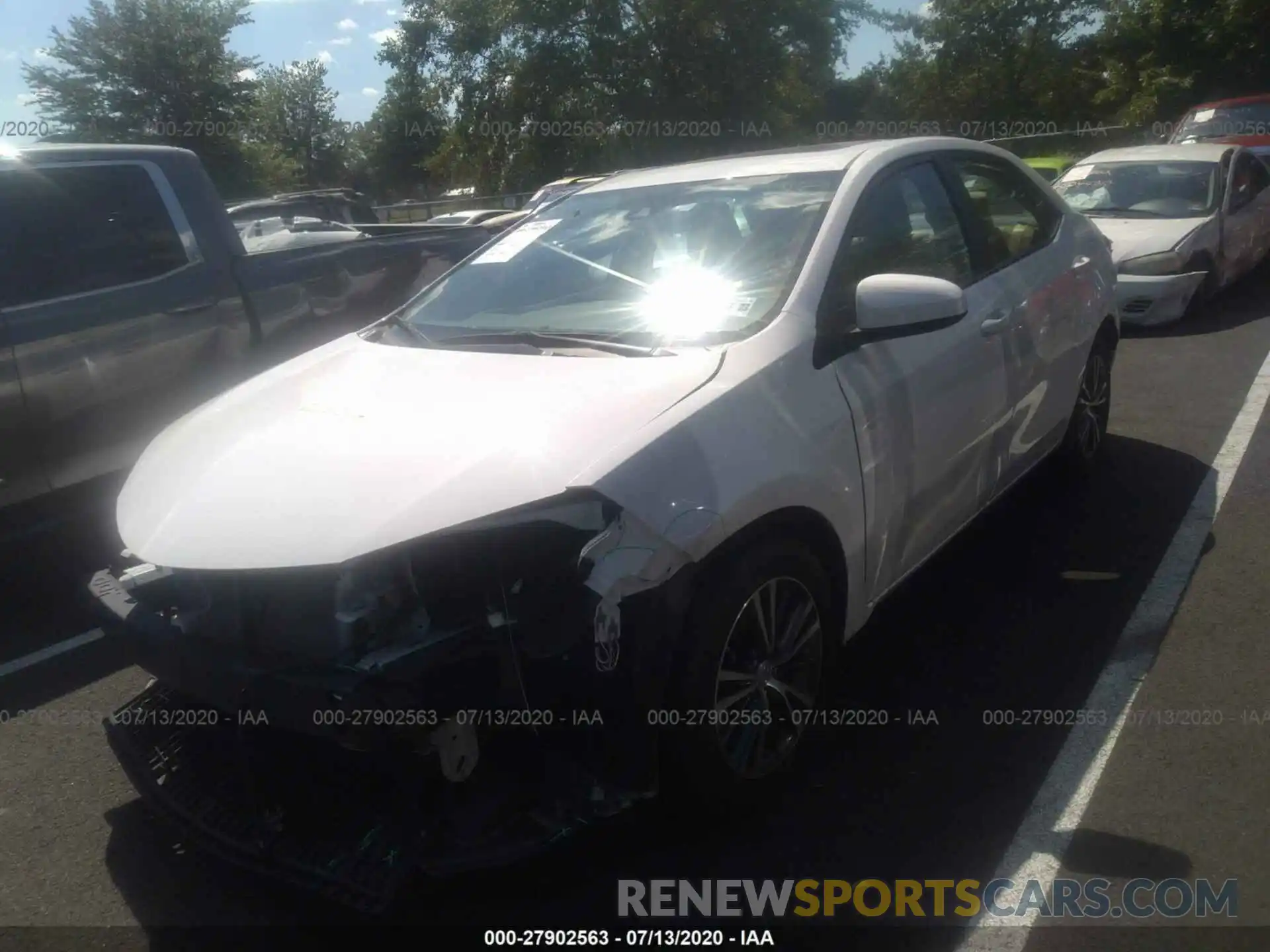 2 Photograph of a damaged car 5YFBURHE2KP870018 TOYOTA COROLLA 2019