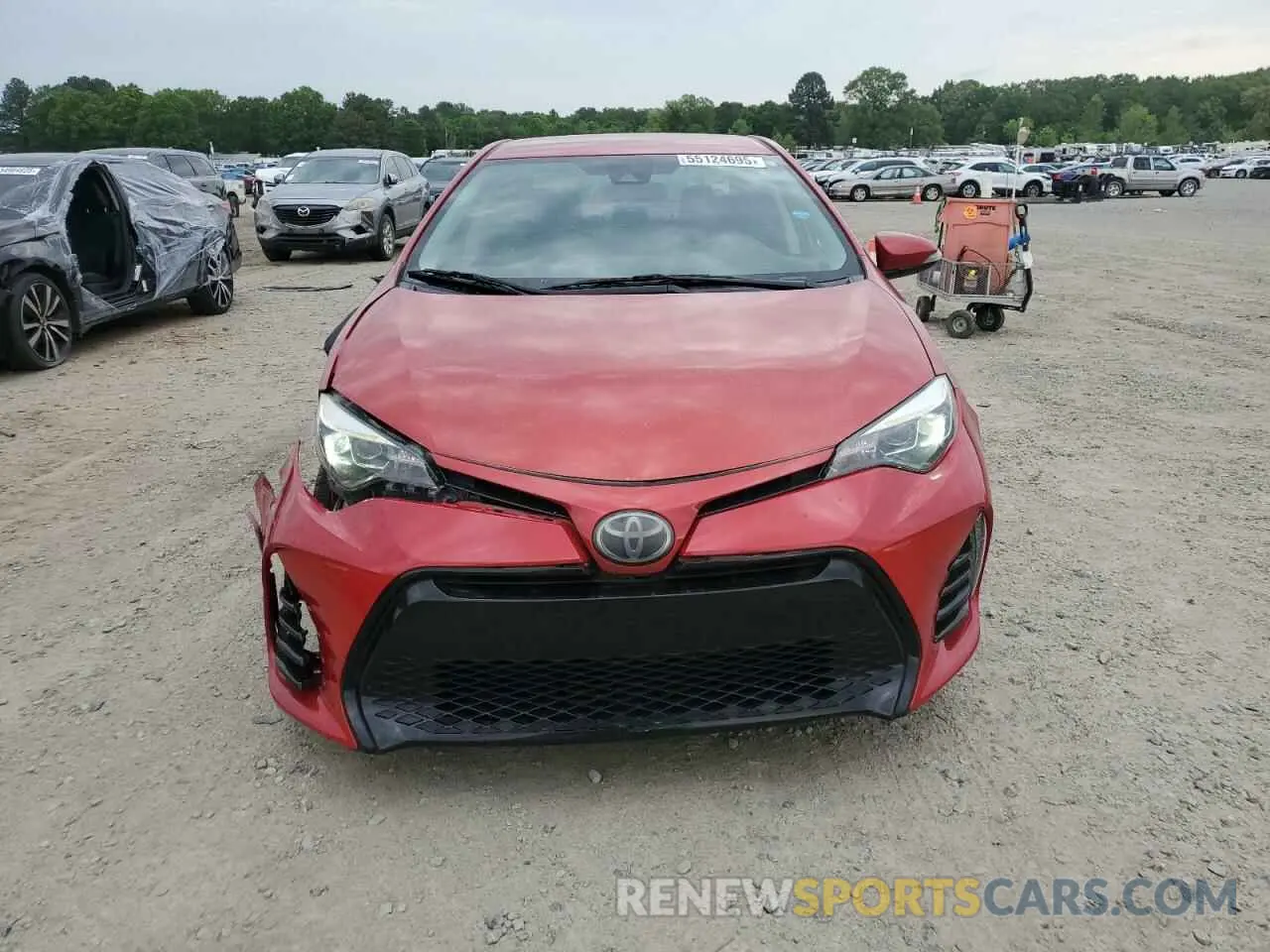 5 Photograph of a damaged car 5YFBURHE2KP870102 TOYOTA COROLLA 2019
