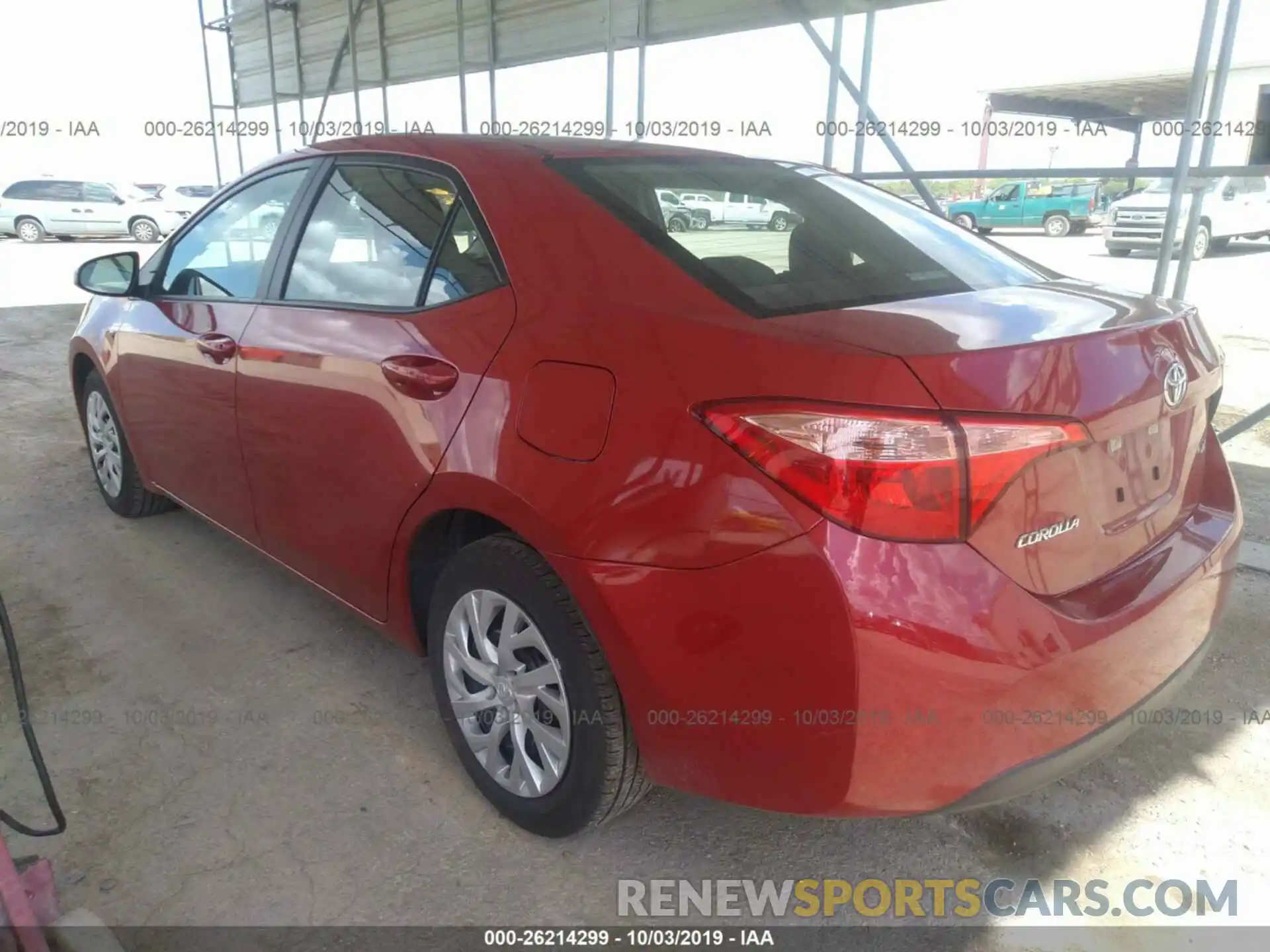 3 Photograph of a damaged car 5YFBURHE2KP874313 TOYOTA COROLLA 2019