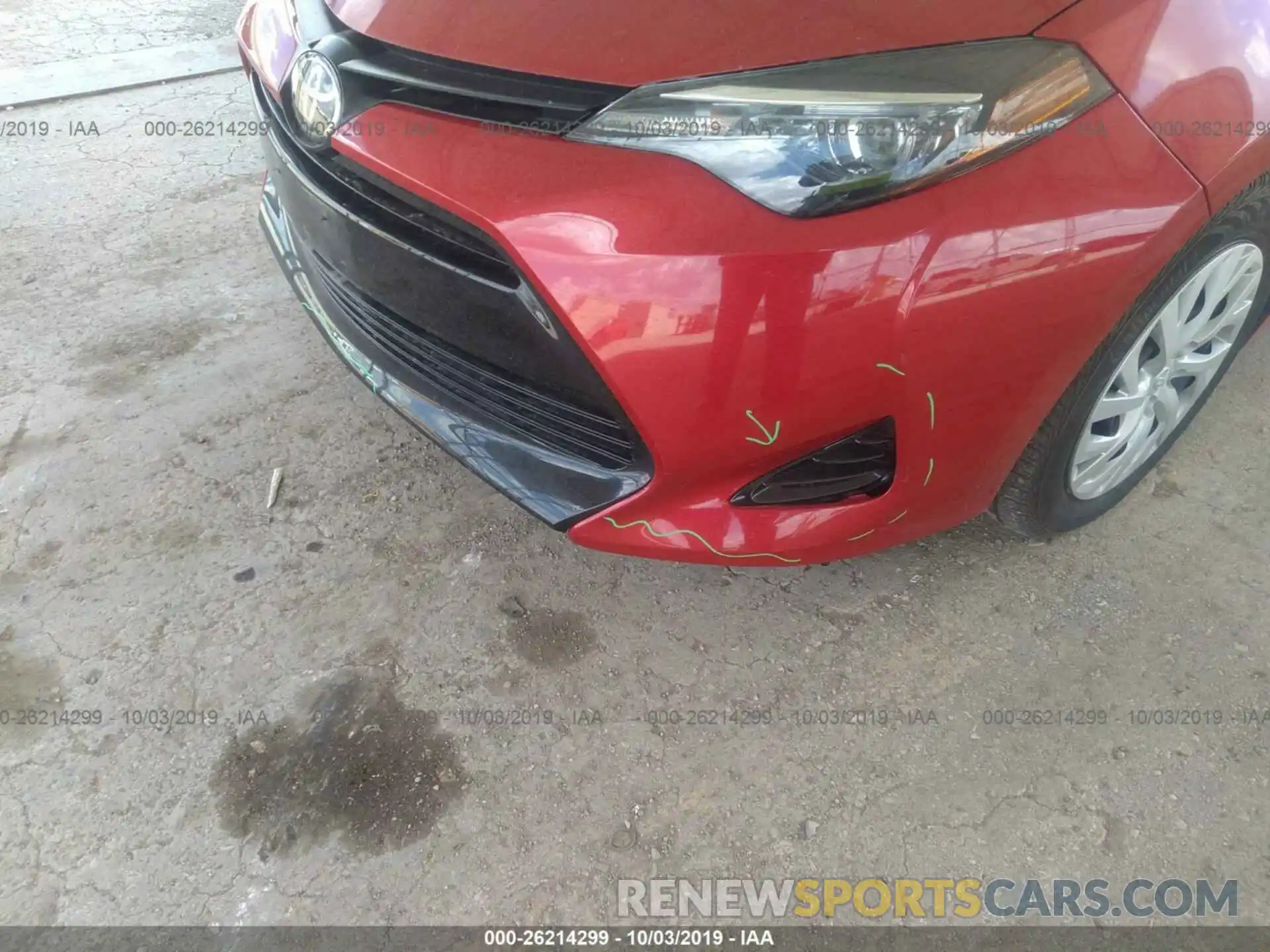 6 Photograph of a damaged car 5YFBURHE2KP874313 TOYOTA COROLLA 2019