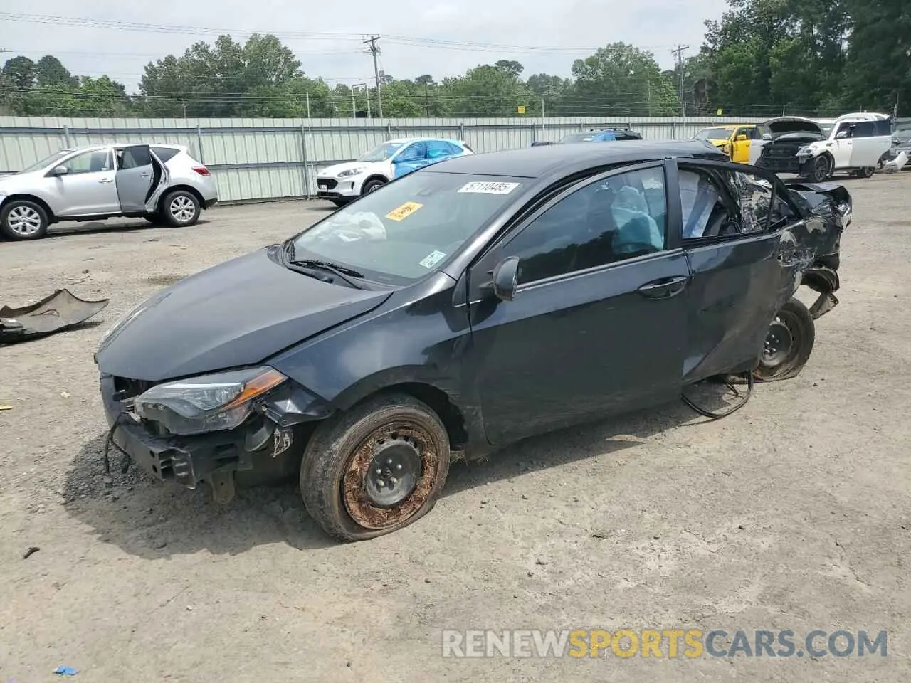 1 Photograph of a damaged car 5YFBURHE2KP874747 TOYOTA COROLLA 2019
