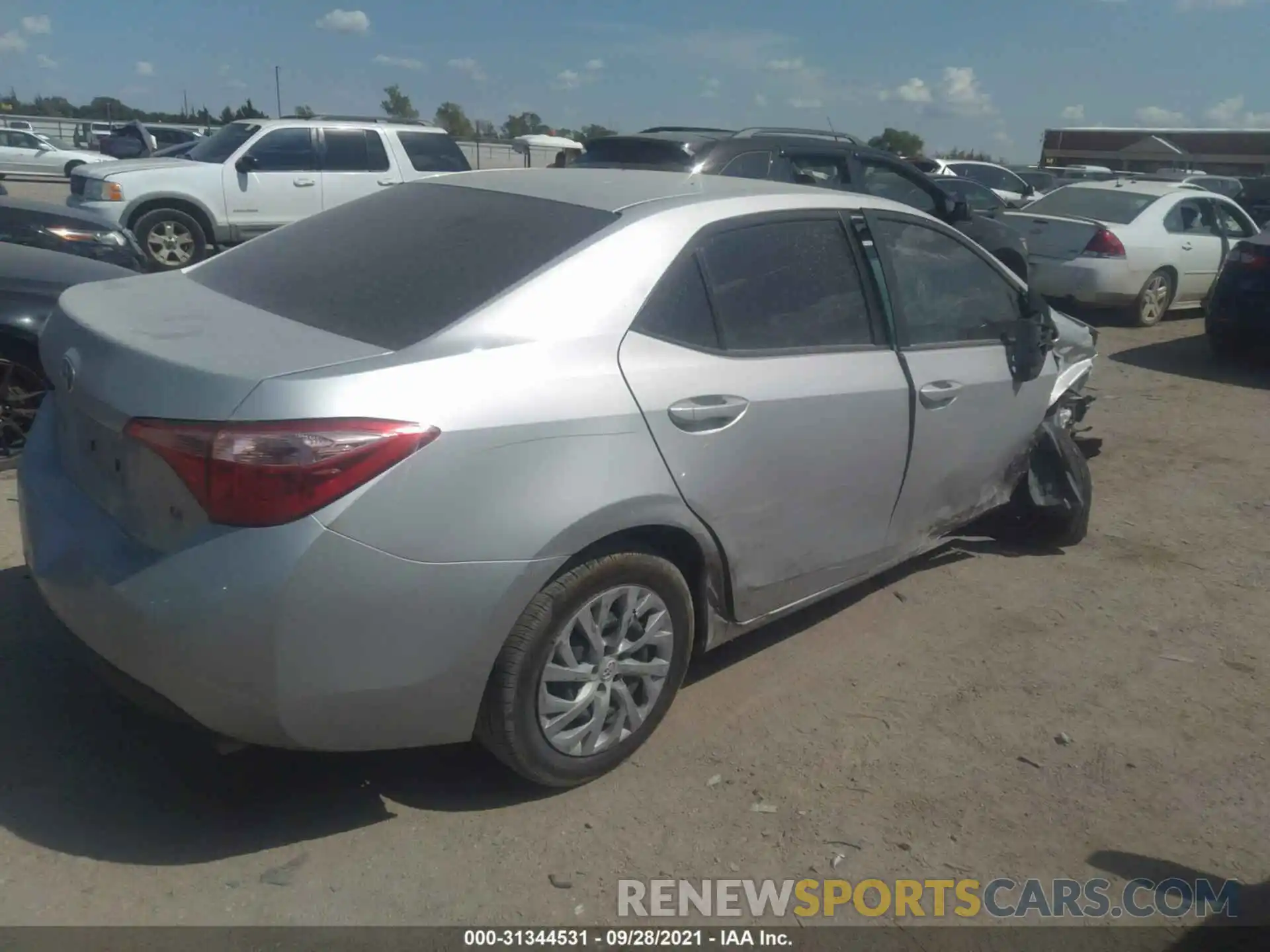 4 Photograph of a damaged car 5YFBURHE2KP875266 TOYOTA COROLLA 2019