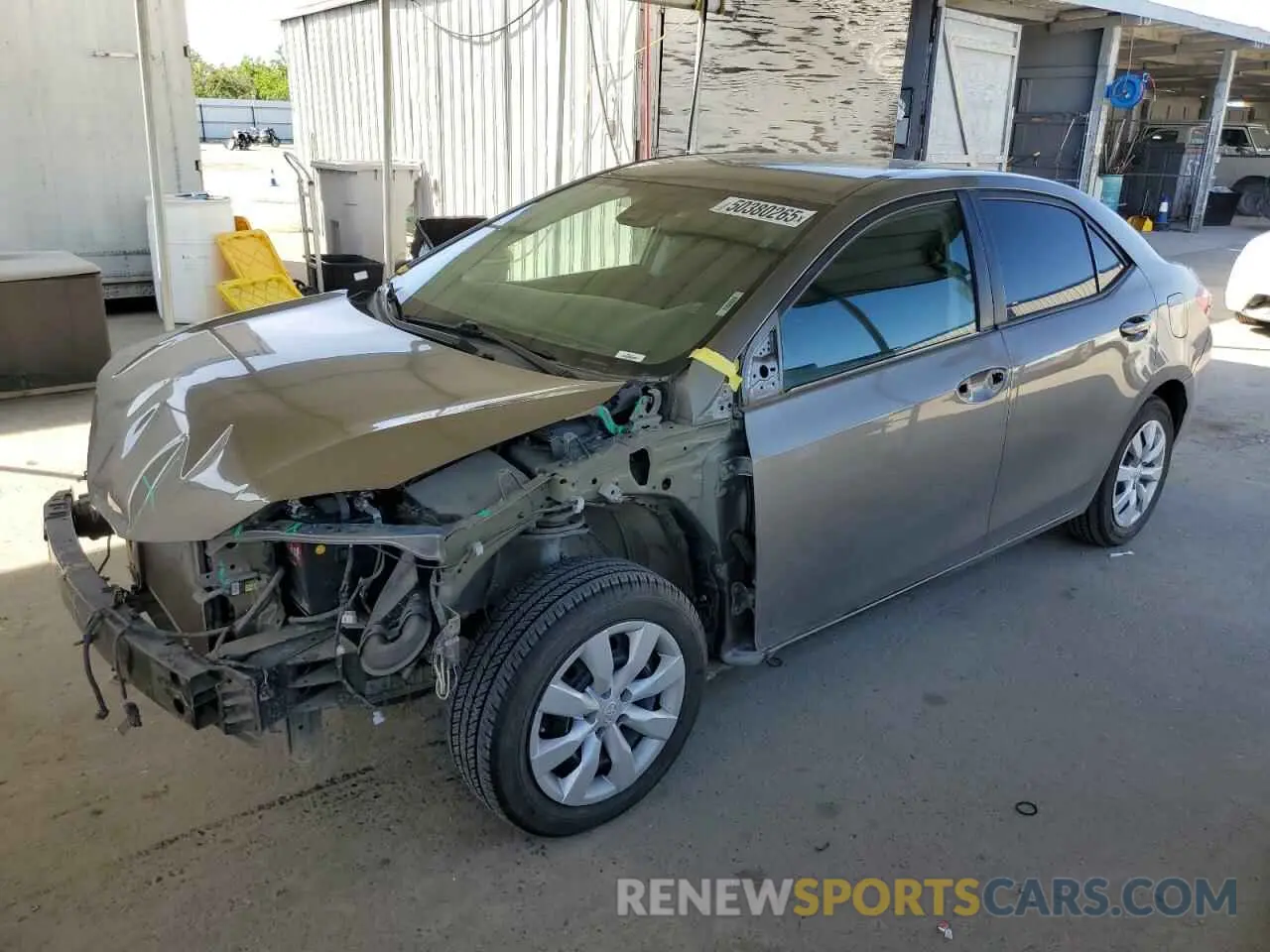 1 Photograph of a damaged car 5YFBURHE2KP875493 TOYOTA COROLLA 2019