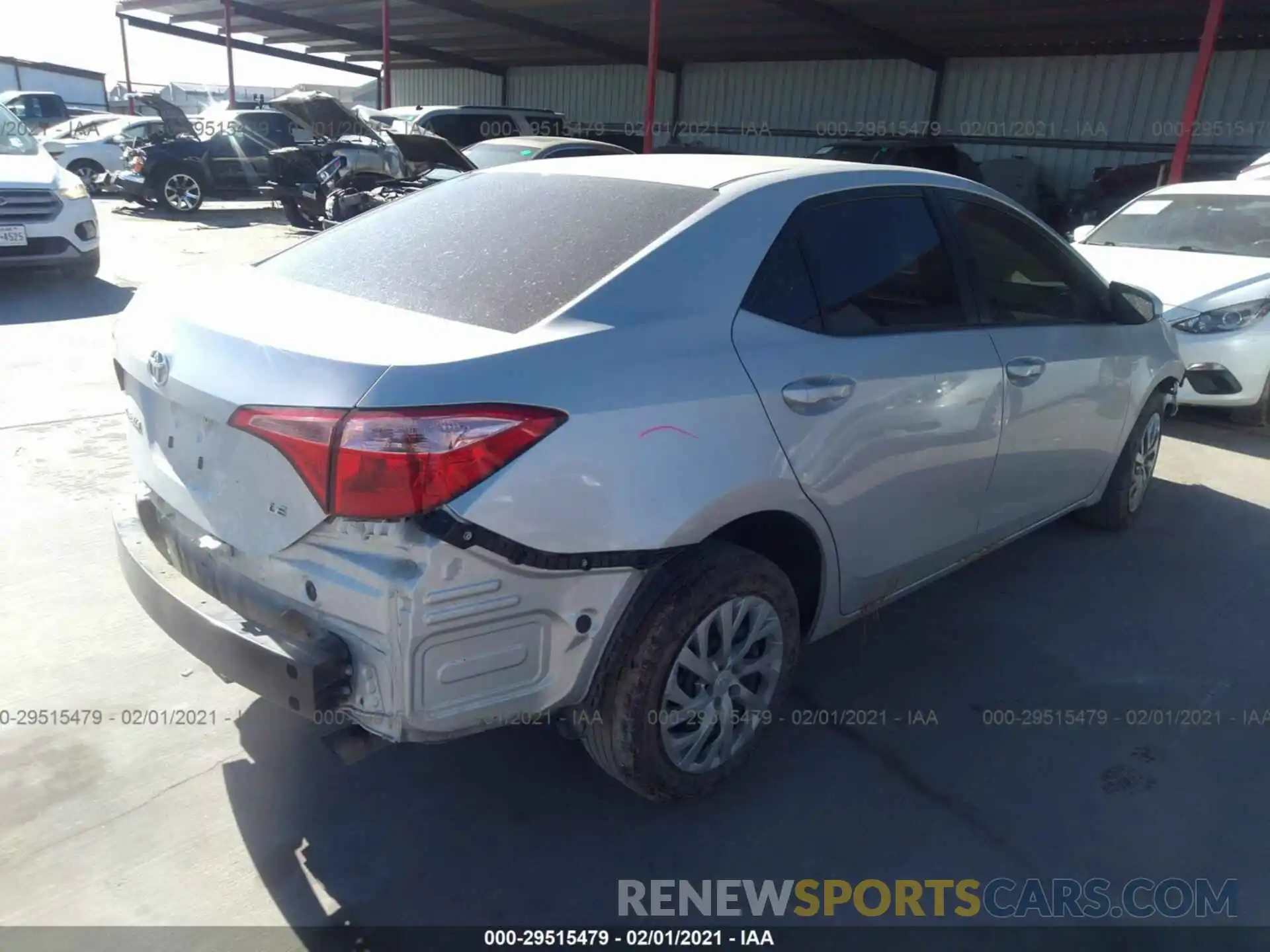 4 Photograph of a damaged car 5YFBURHE2KP876210 TOYOTA COROLLA 2019