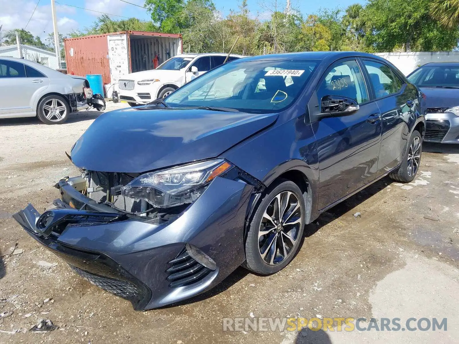 2 Photograph of a damaged car 5YFBURHE2KP876448 TOYOTA COROLLA 2019