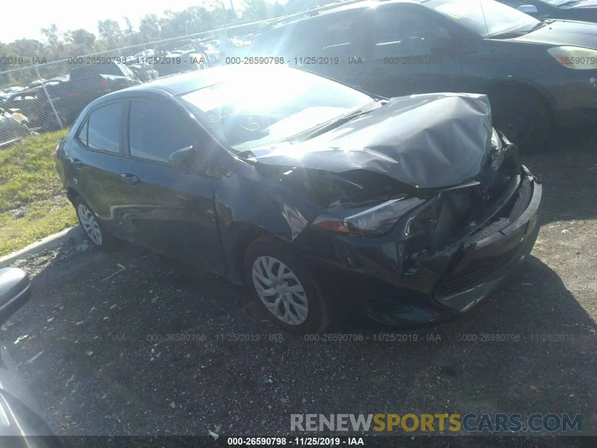 1 Photograph of a damaged car 5YFBURHE2KP877356 TOYOTA COROLLA 2019