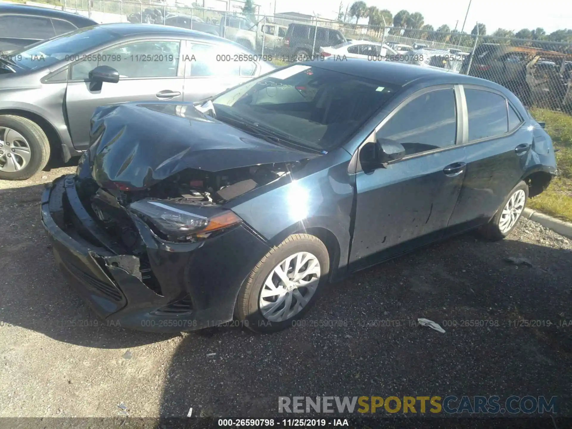 2 Photograph of a damaged car 5YFBURHE2KP877356 TOYOTA COROLLA 2019