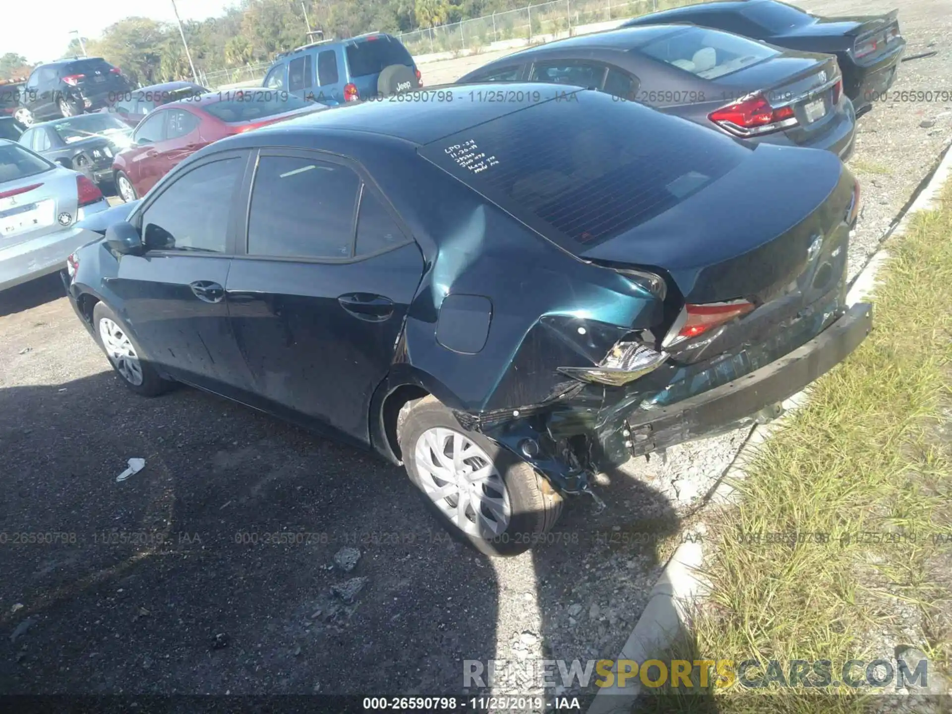 3 Photograph of a damaged car 5YFBURHE2KP877356 TOYOTA COROLLA 2019