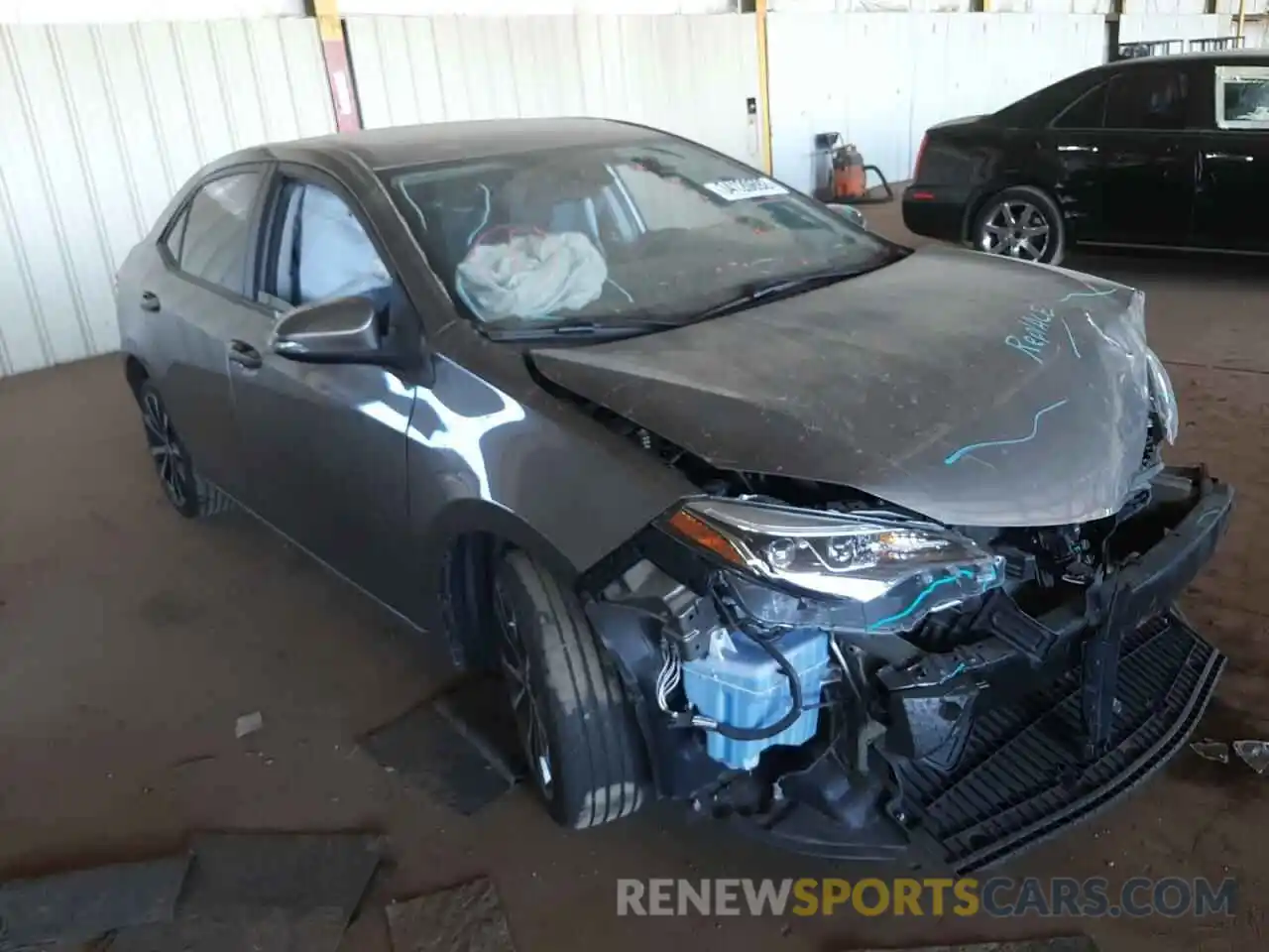 1 Photograph of a damaged car 5YFBURHE2KP878099 TOYOTA COROLLA 2019