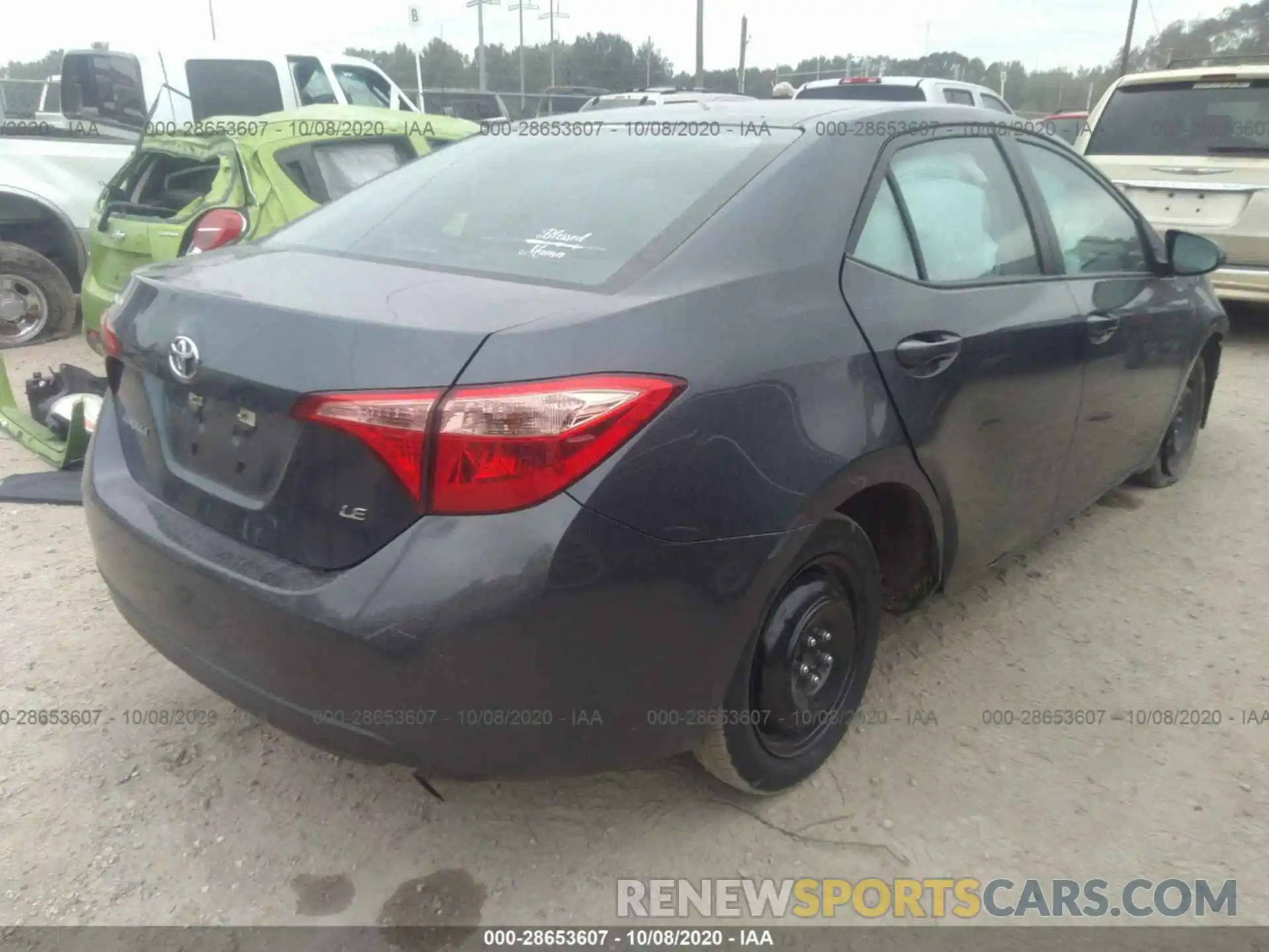 4 Photograph of a damaged car 5YFBURHE2KP878202 TOYOTA COROLLA 2019